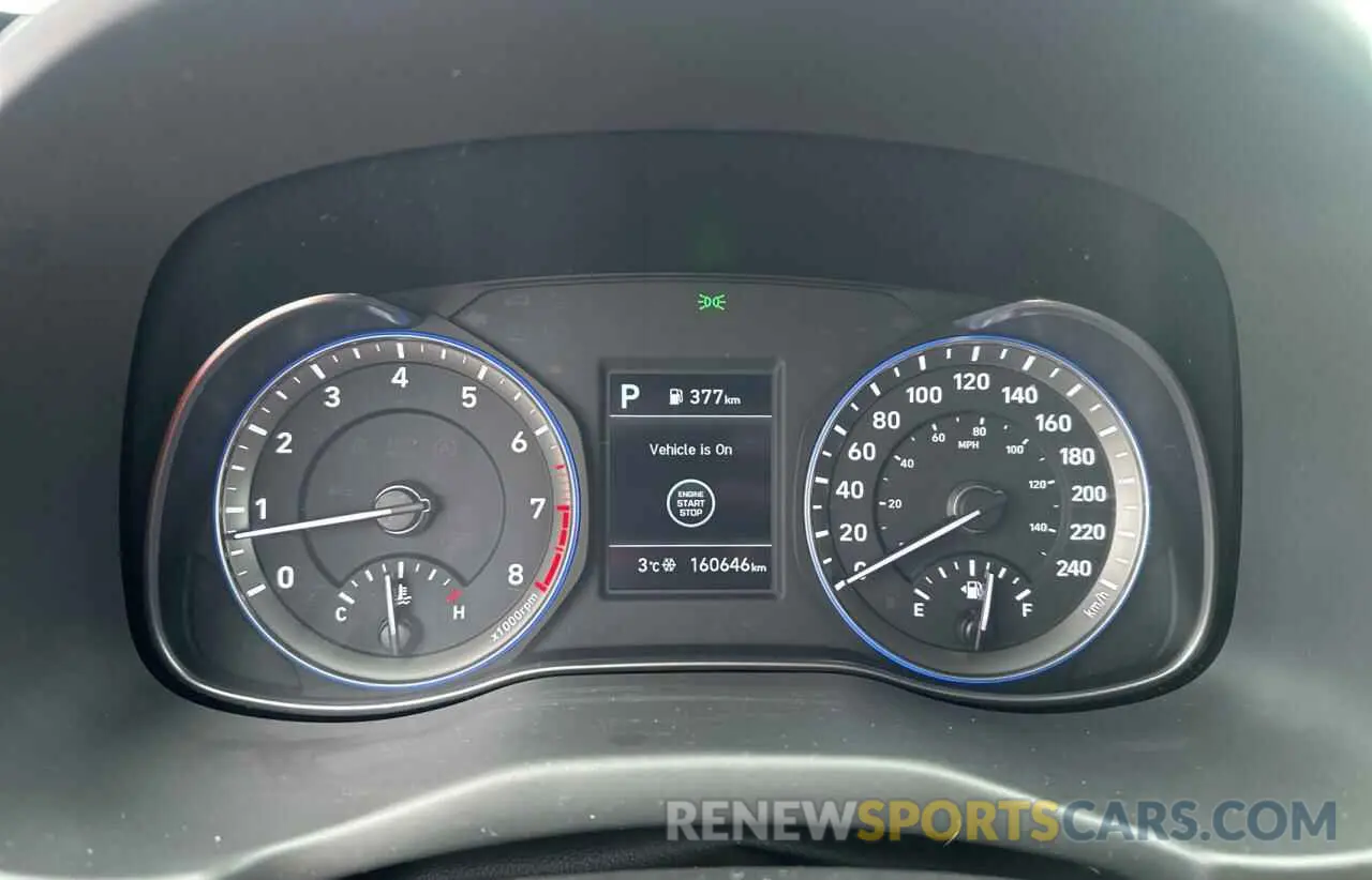 8 fotografías del automóvil dañado KM8K22AA1KU300806 HYUNDAI KONA 2019