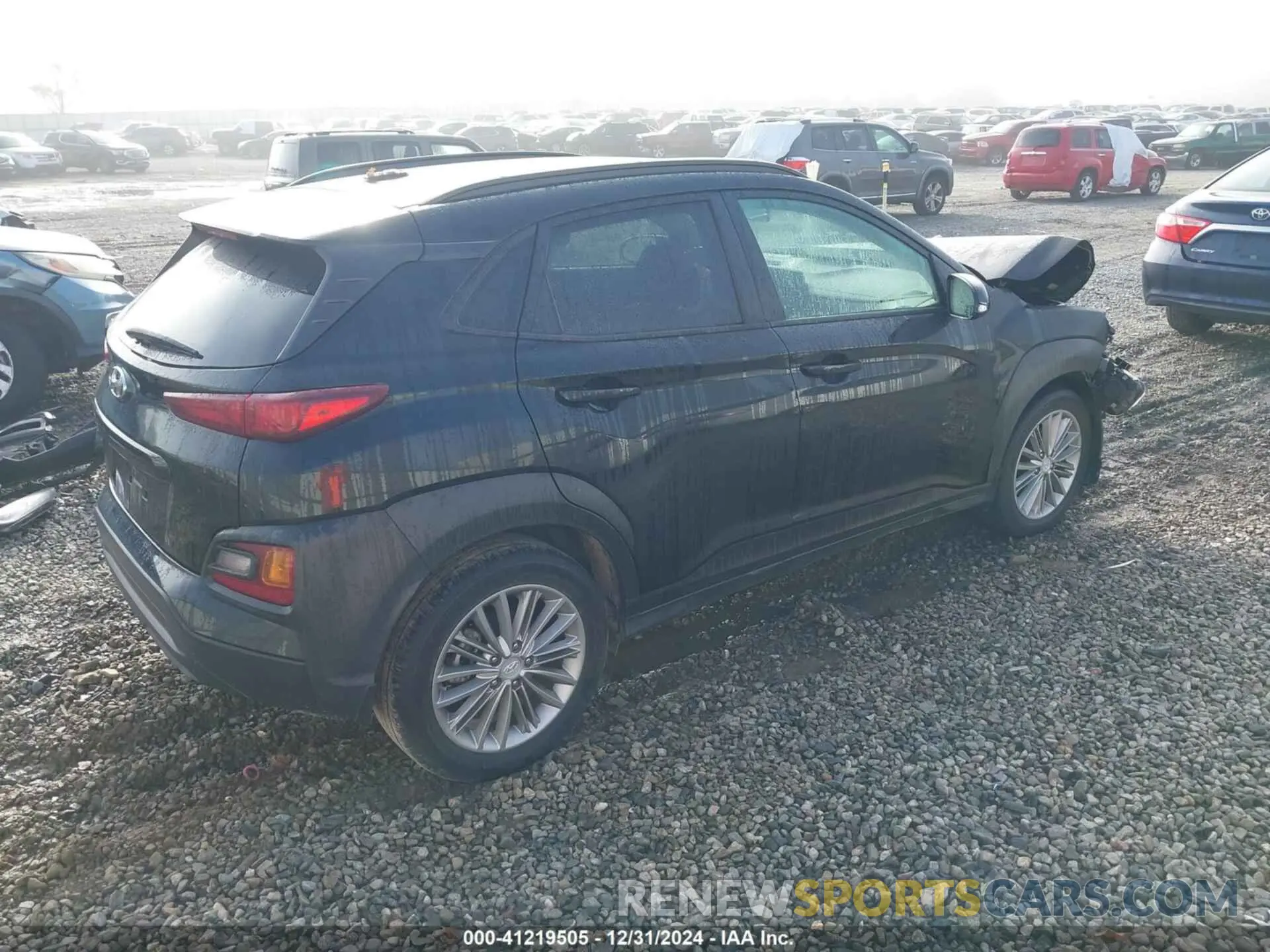 4 fotografías del automóvil dañado KM8K22AA2KU194849 HYUNDAI KONA 2019