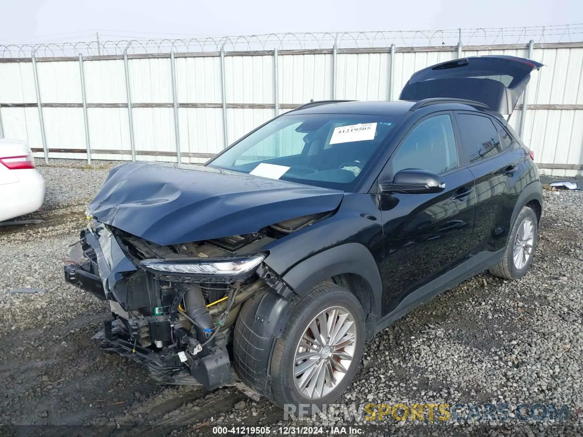 6 fotografías del automóvil dañado KM8K22AA2KU194849 HYUNDAI KONA 2019
