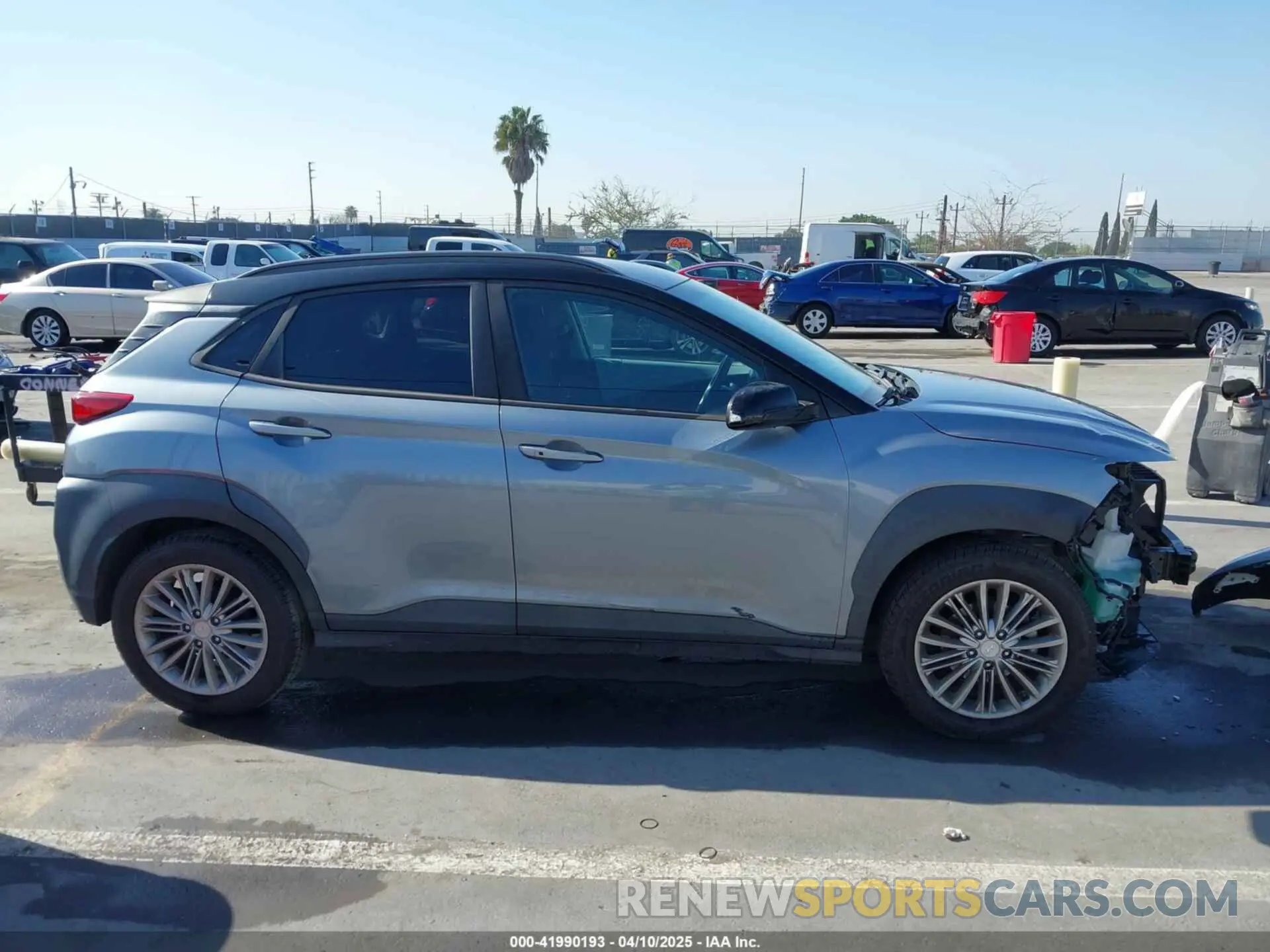 14 fotografías del automóvil dañado KM8K22AA3KU382845 HYUNDAI KONA 2019