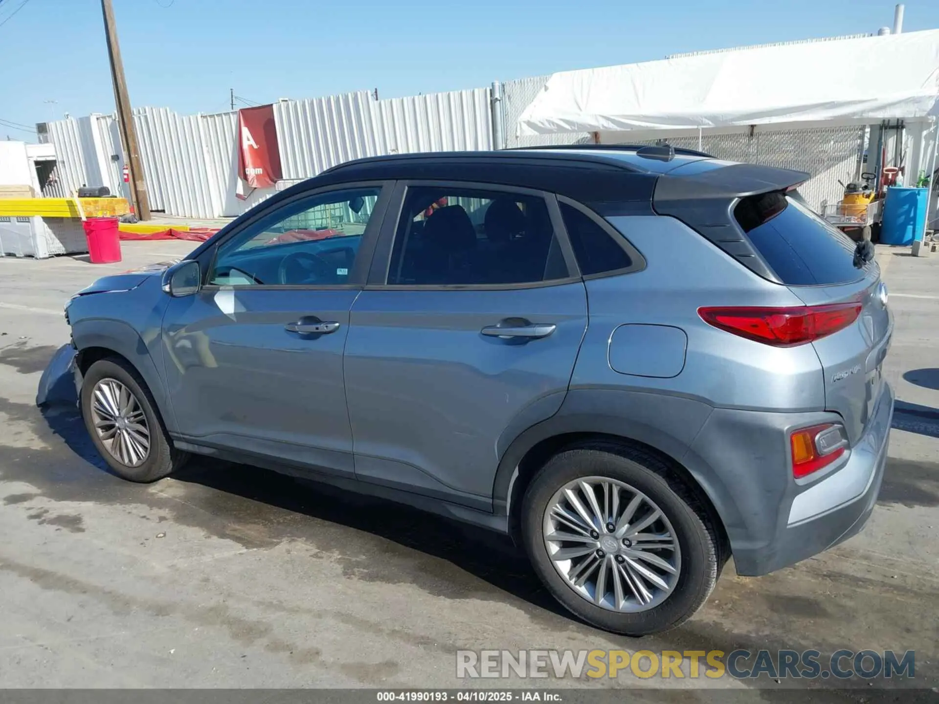 15 fotografías del automóvil dañado KM8K22AA3KU382845 HYUNDAI KONA 2019