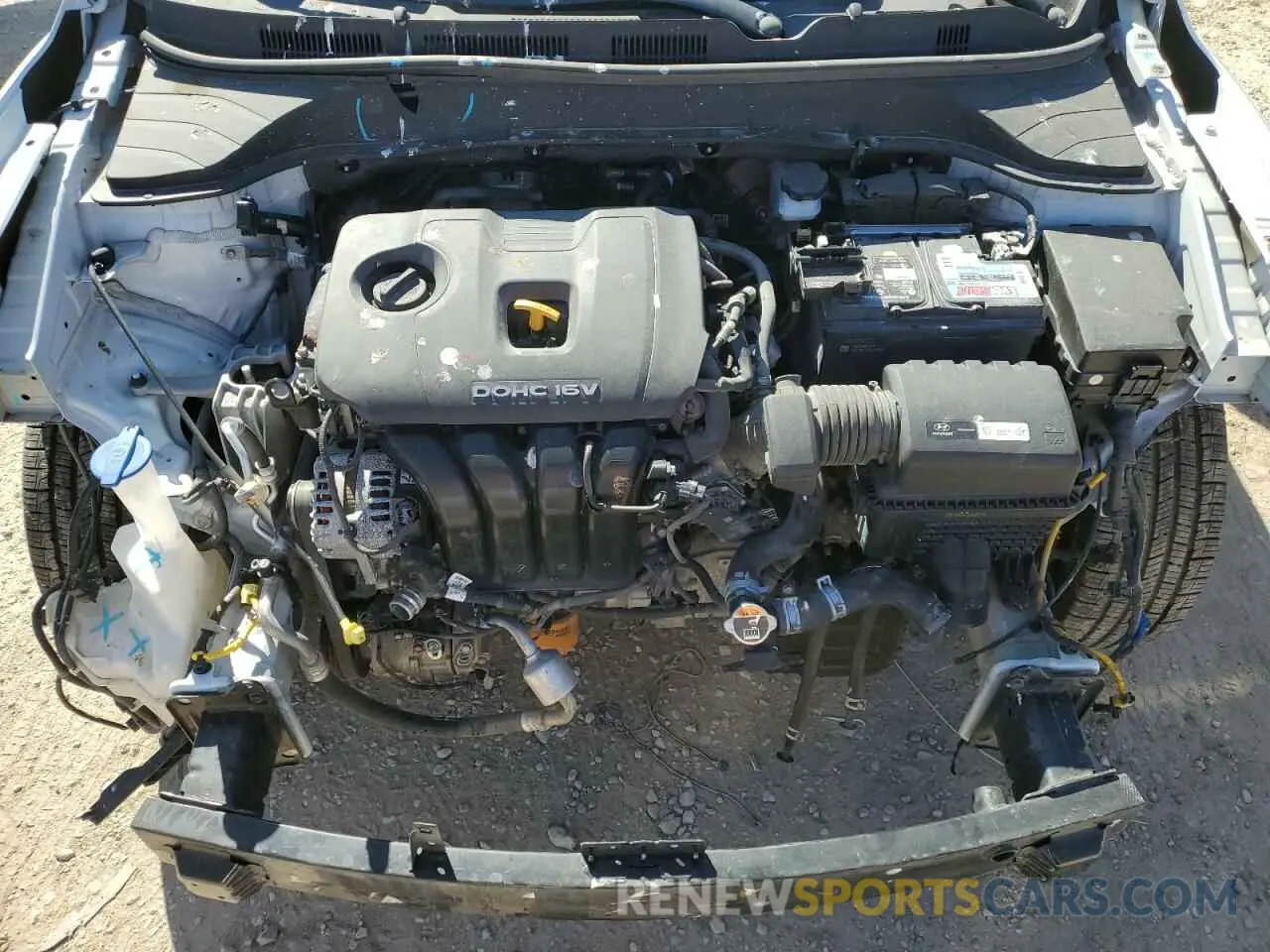 11 fotografías del automóvil dañado KM8K22AA5KU321920 HYUNDAI KONA 2019