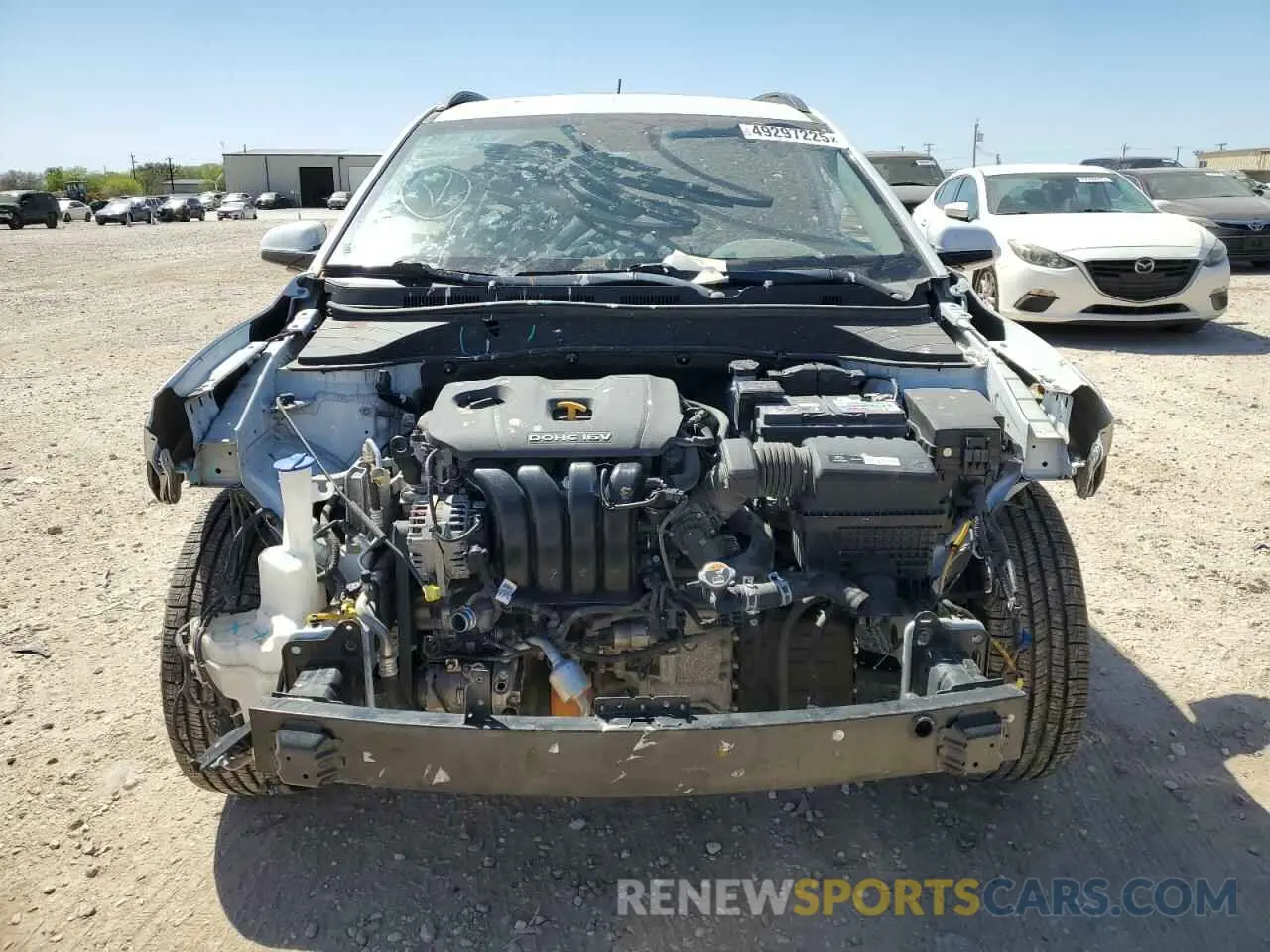 5 fotografías del automóvil dañado KM8K22AA5KU321920 HYUNDAI KONA 2019