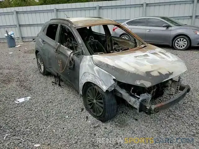10 fotografías del automóvil dañado KM8K22AA7KU322888 HYUNDAI KONA 2019