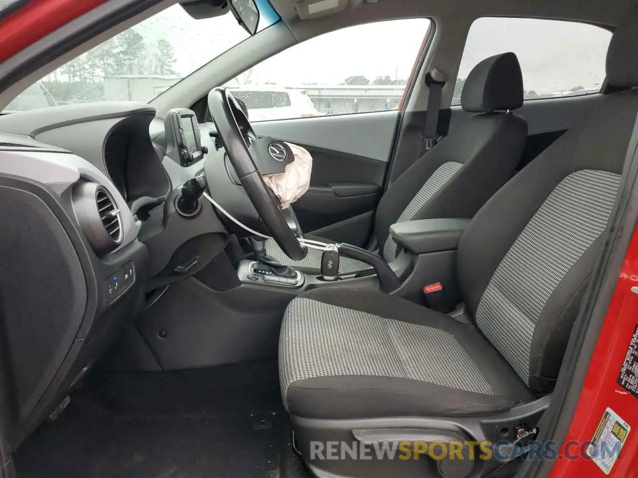 7 fotografías del automóvil dañado KM8K22AAXKU347316 HYUNDAI KONA 2019