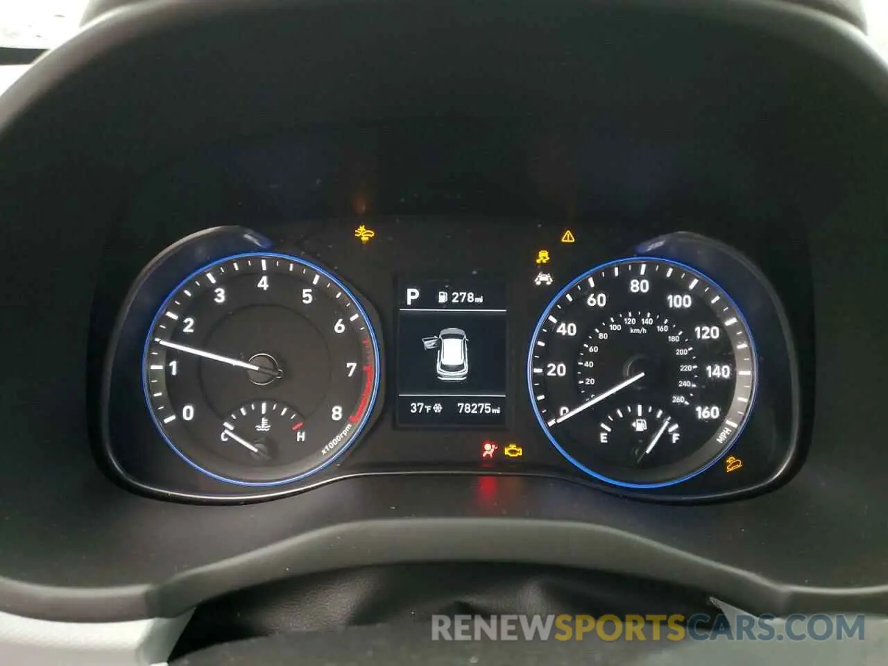 9 fotografías del automóvil dañado KM8K22AAXKU347316 HYUNDAI KONA 2019