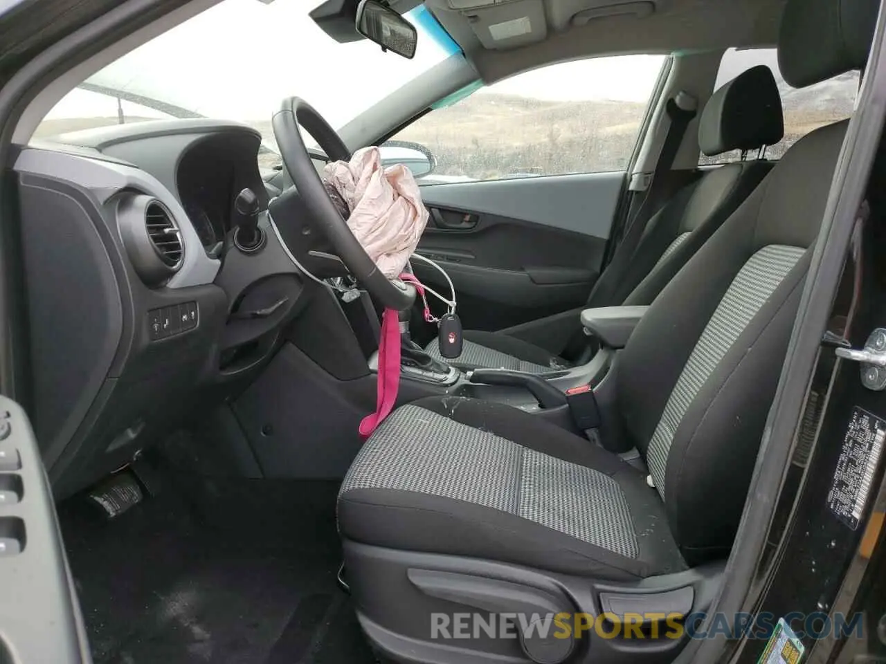 7 fotografías del automóvil dañado KM8K22AAXKU382423 HYUNDAI KONA 2019