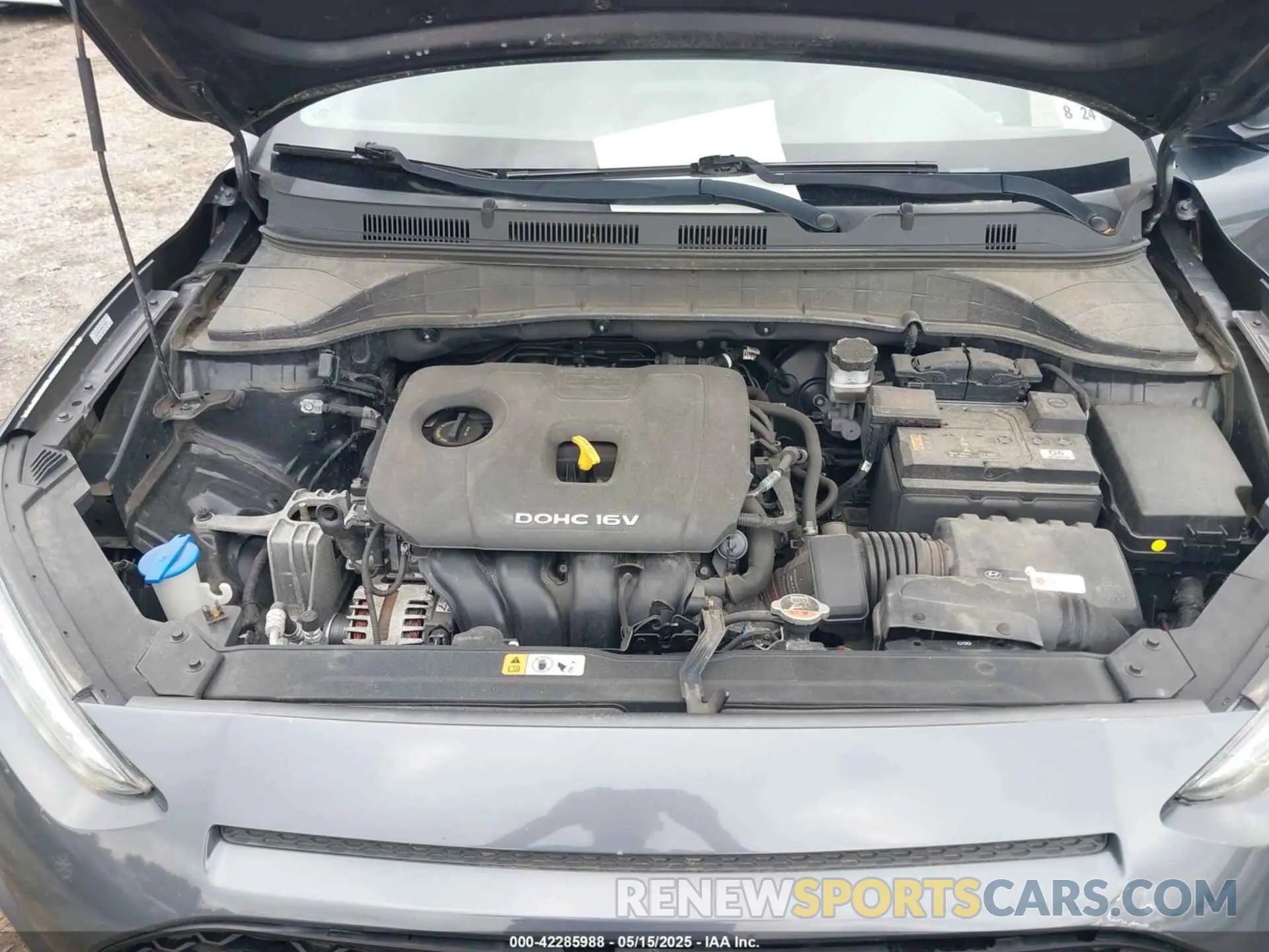 10 fotografías del automóvil dañado KM8K2CAA0KU368763 HYUNDAI KONA 2019