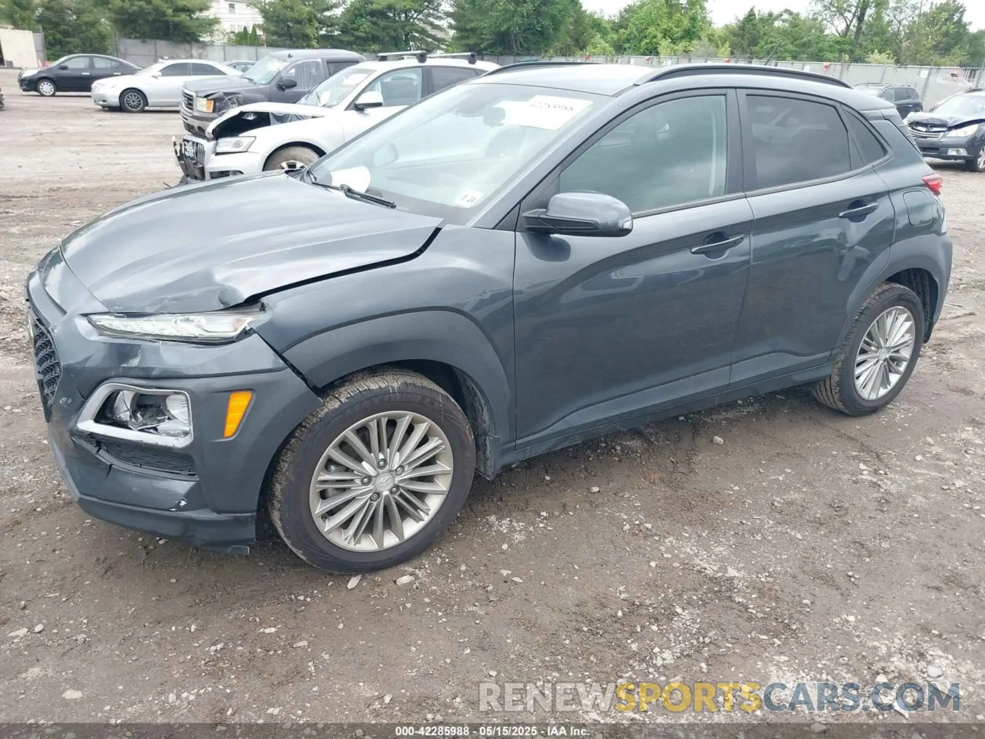 2 fotografías del automóvil dañado KM8K2CAA0KU368763 HYUNDAI KONA 2019