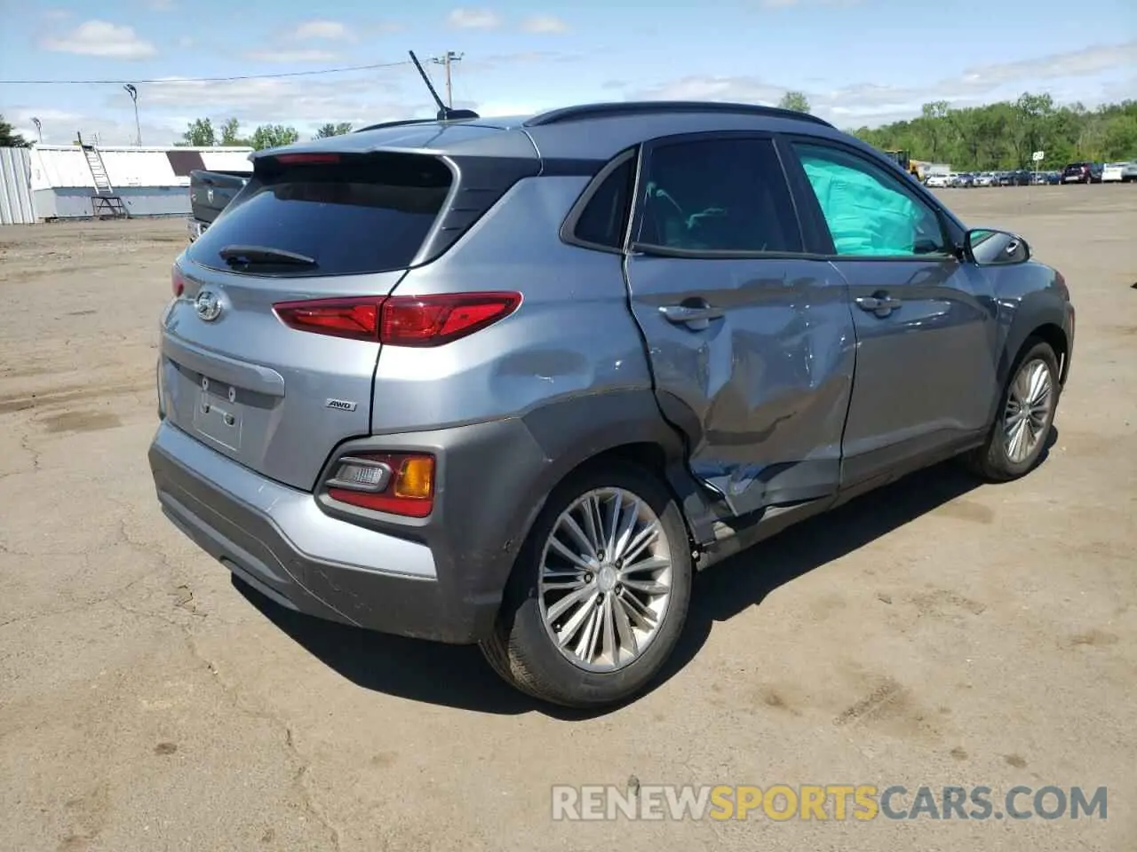 3 fotografías del automóvil dañado KM8K2CAA1KU213283 HYUNDAI KONA 2019