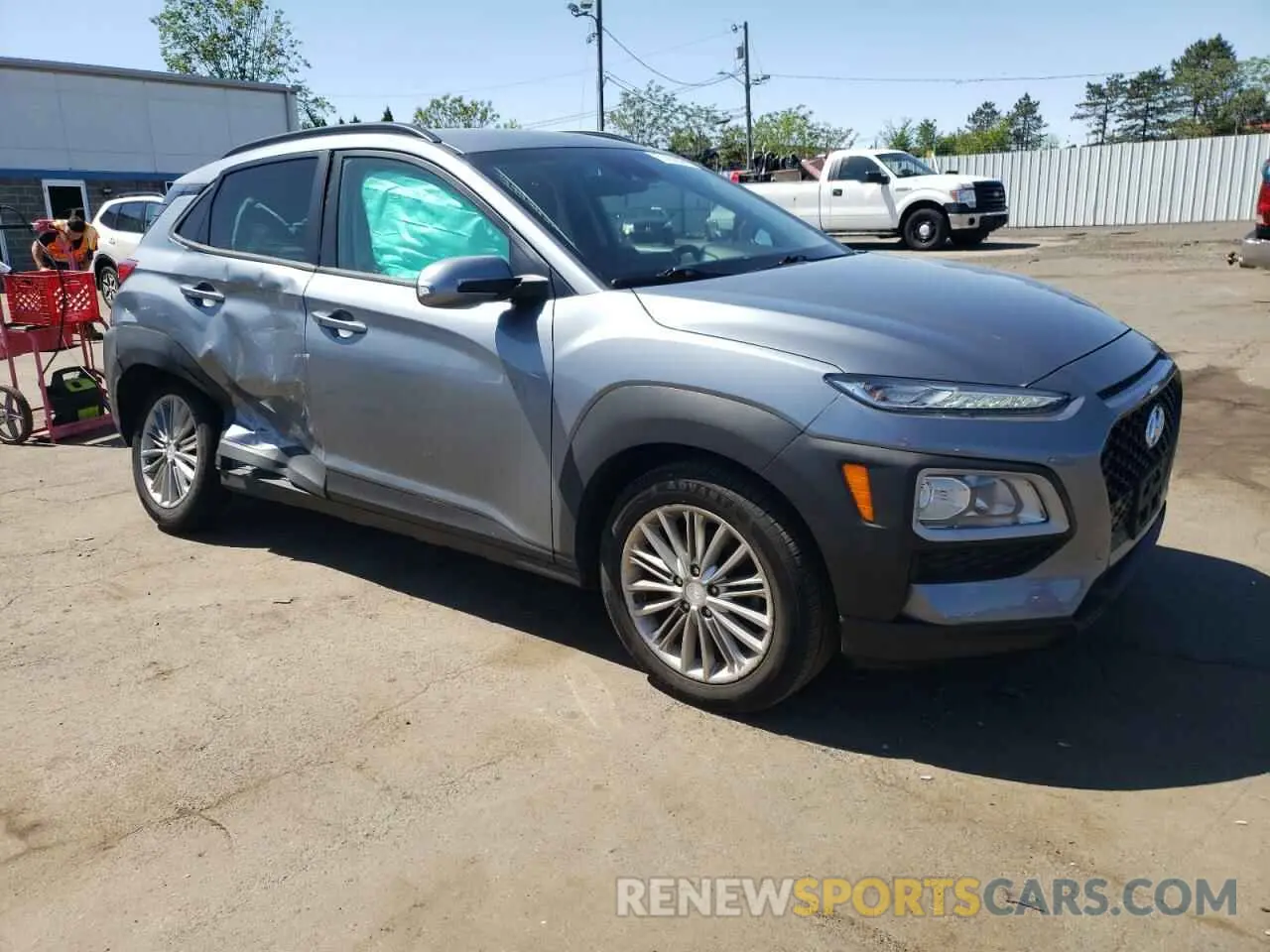 4 fotografías del automóvil dañado KM8K2CAA1KU213283 HYUNDAI KONA 2019