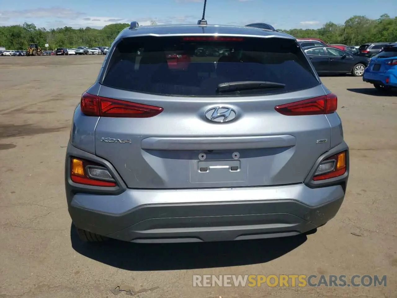 6 fotografías del automóvil dañado KM8K2CAA1KU213283 HYUNDAI KONA 2019