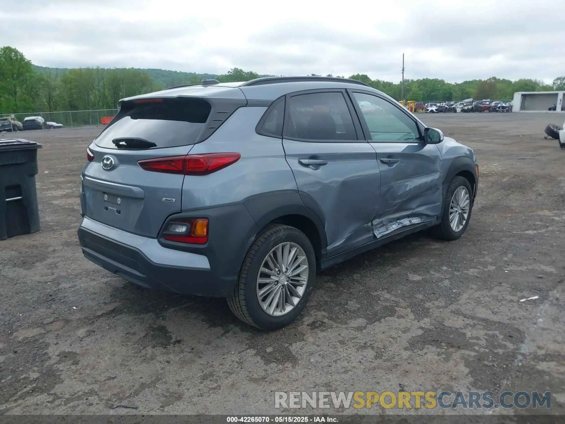 4 fotografías del automóvil dañado KM8K2CAA1KU330510 HYUNDAI KONA 2019