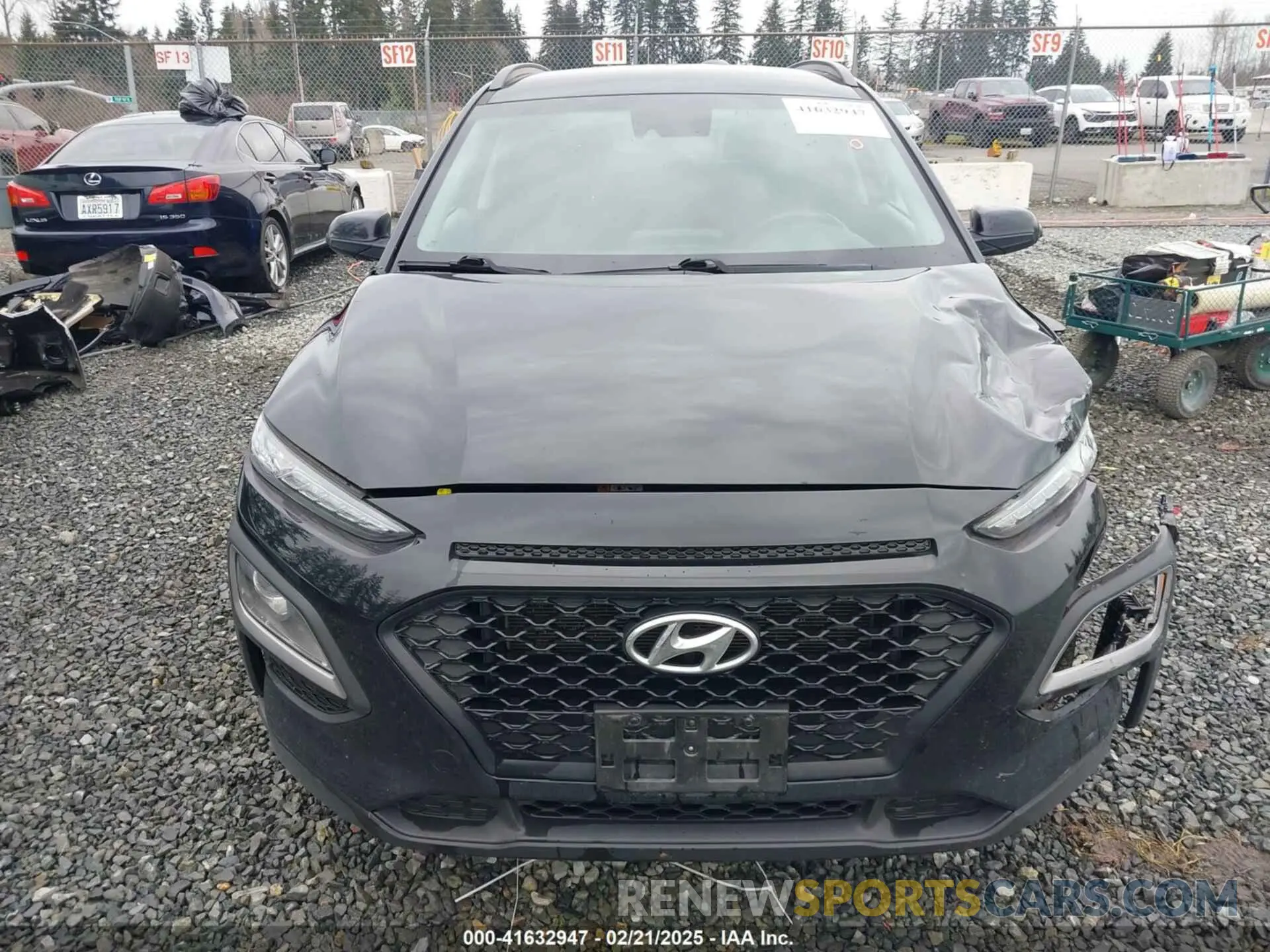 13 fotografías del automóvil dañado KM8K2CAA1KU369064 HYUNDAI KONA 2019