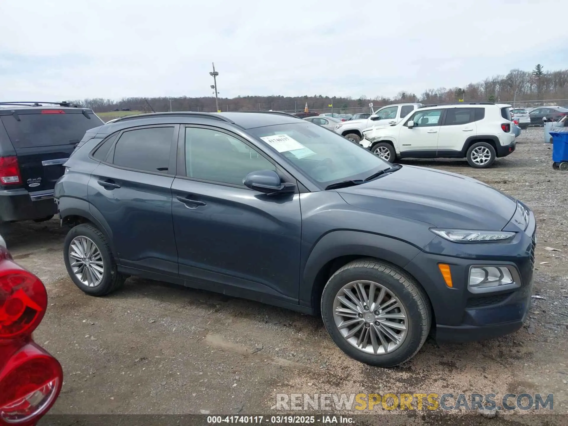 13 fotografías del automóvil dañado KM8K2CAA5KU352381 HYUNDAI KONA 2019