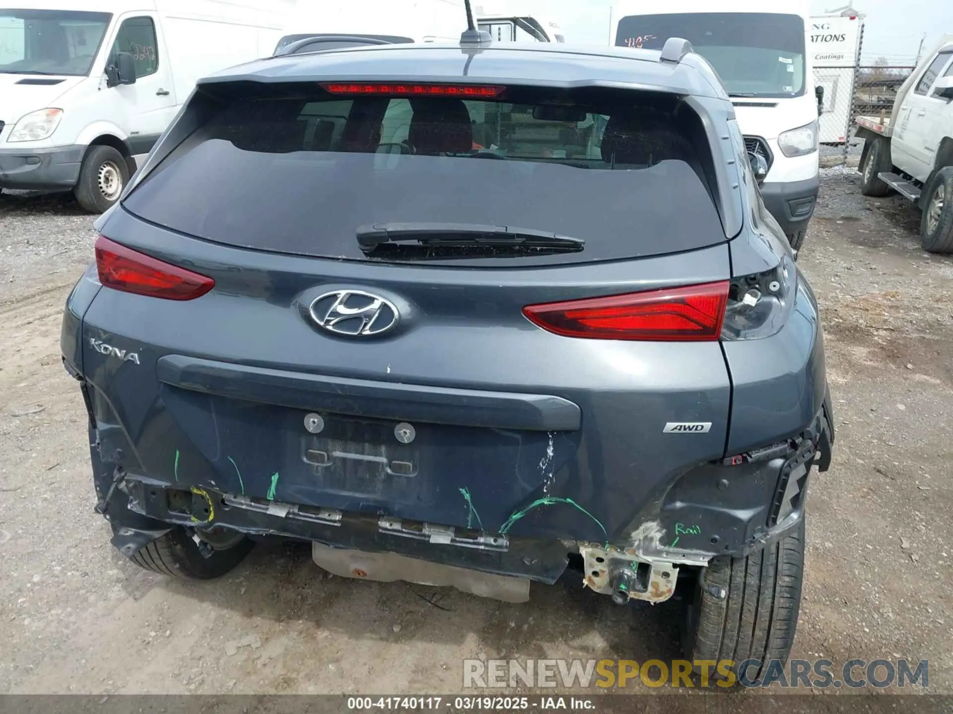 16 fotografías del automóvil dañado KM8K2CAA5KU352381 HYUNDAI KONA 2019