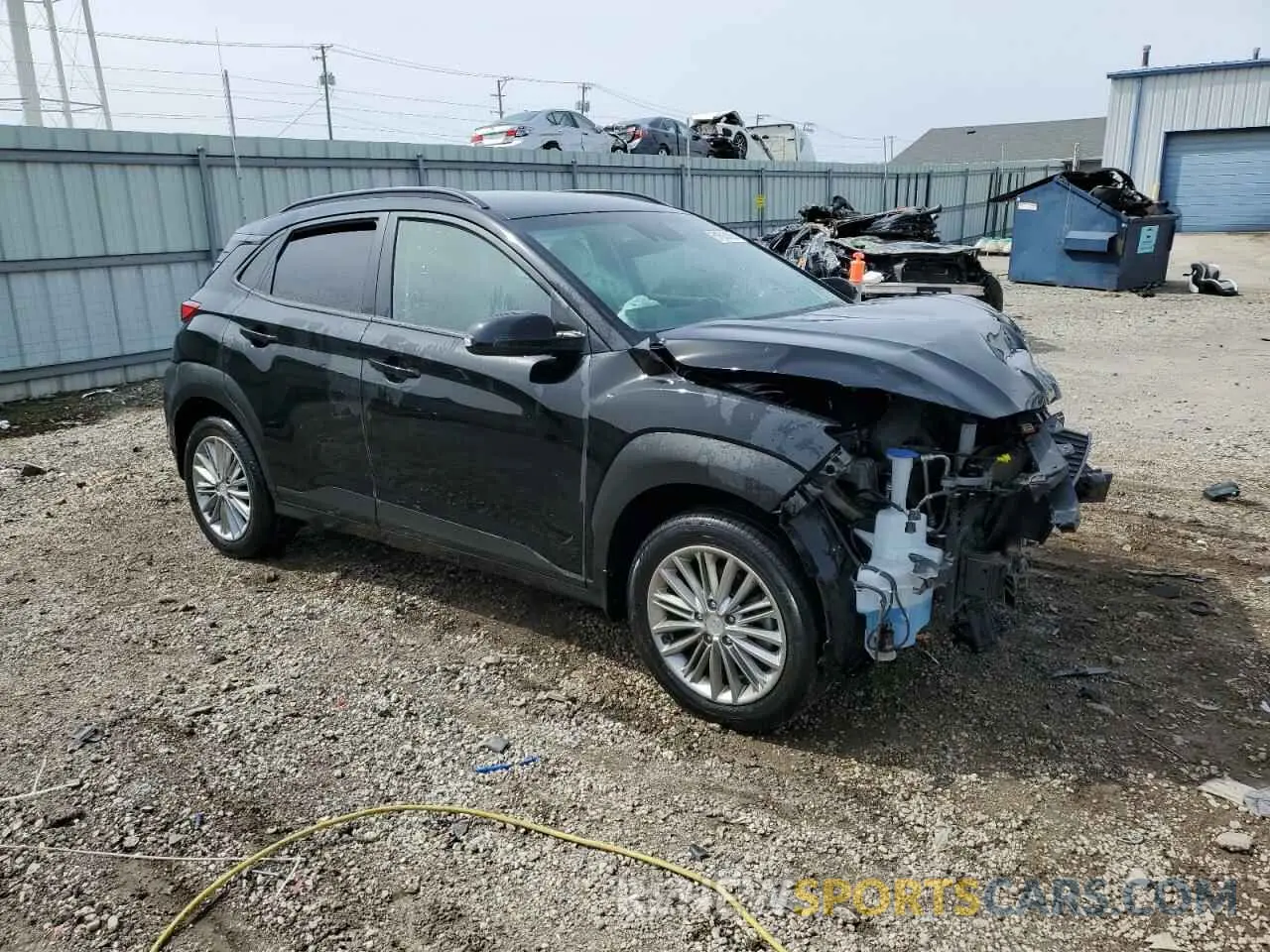 4 fotografías del automóvil dañado KM8K2CAA6KU375104 HYUNDAI KONA 2019