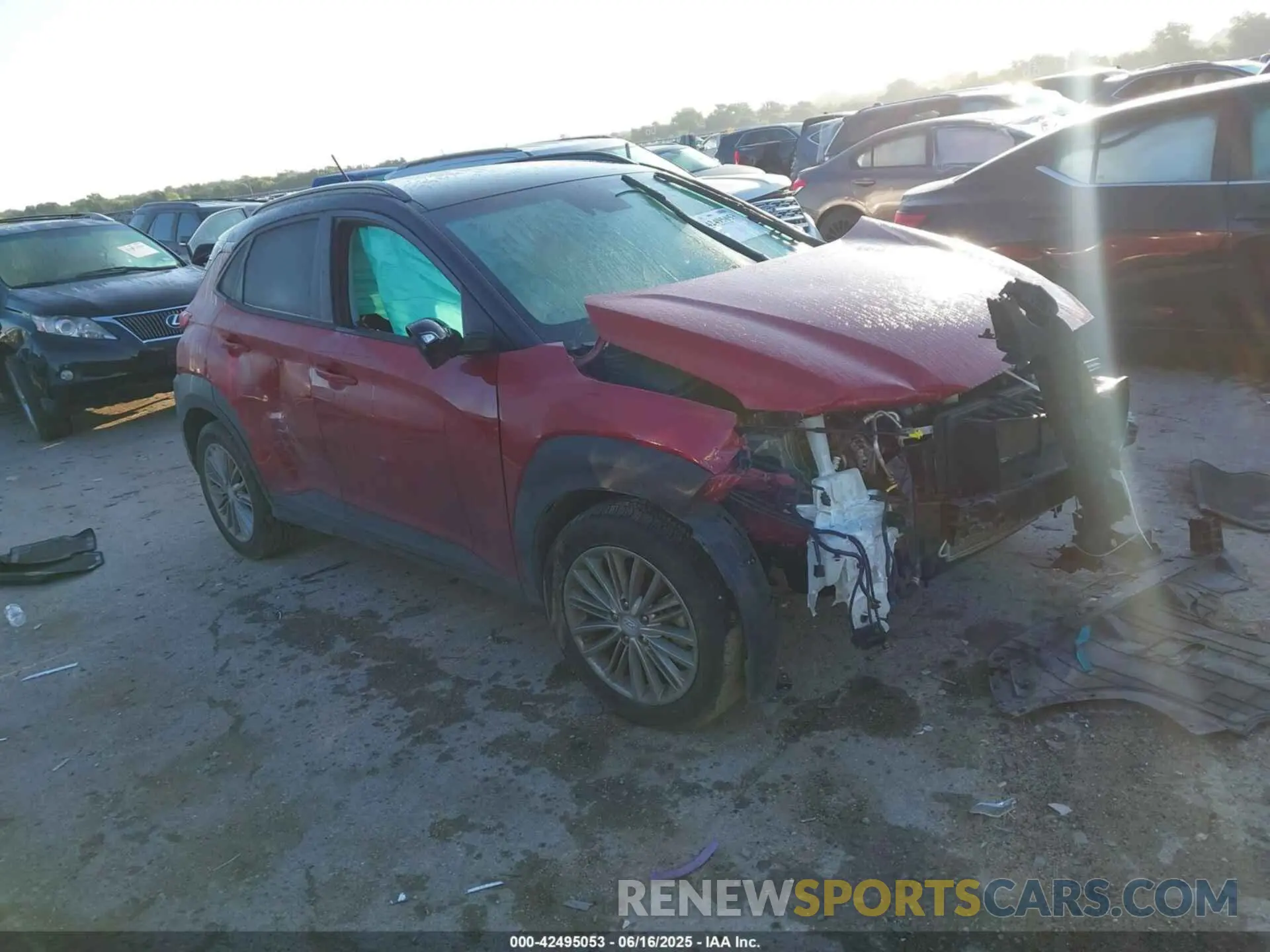 1 fotografías del automóvil dañado KM8K2CAA6KU387530 HYUNDAI KONA 2019