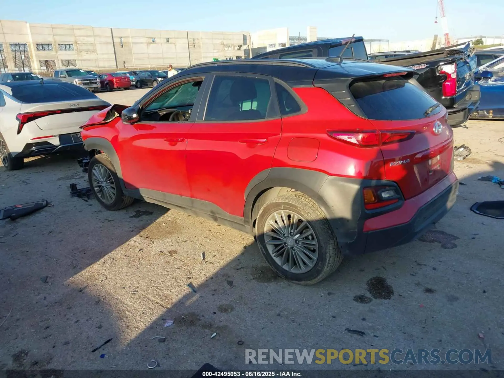 3 fotografías del automóvil dañado KM8K2CAA6KU387530 HYUNDAI KONA 2019