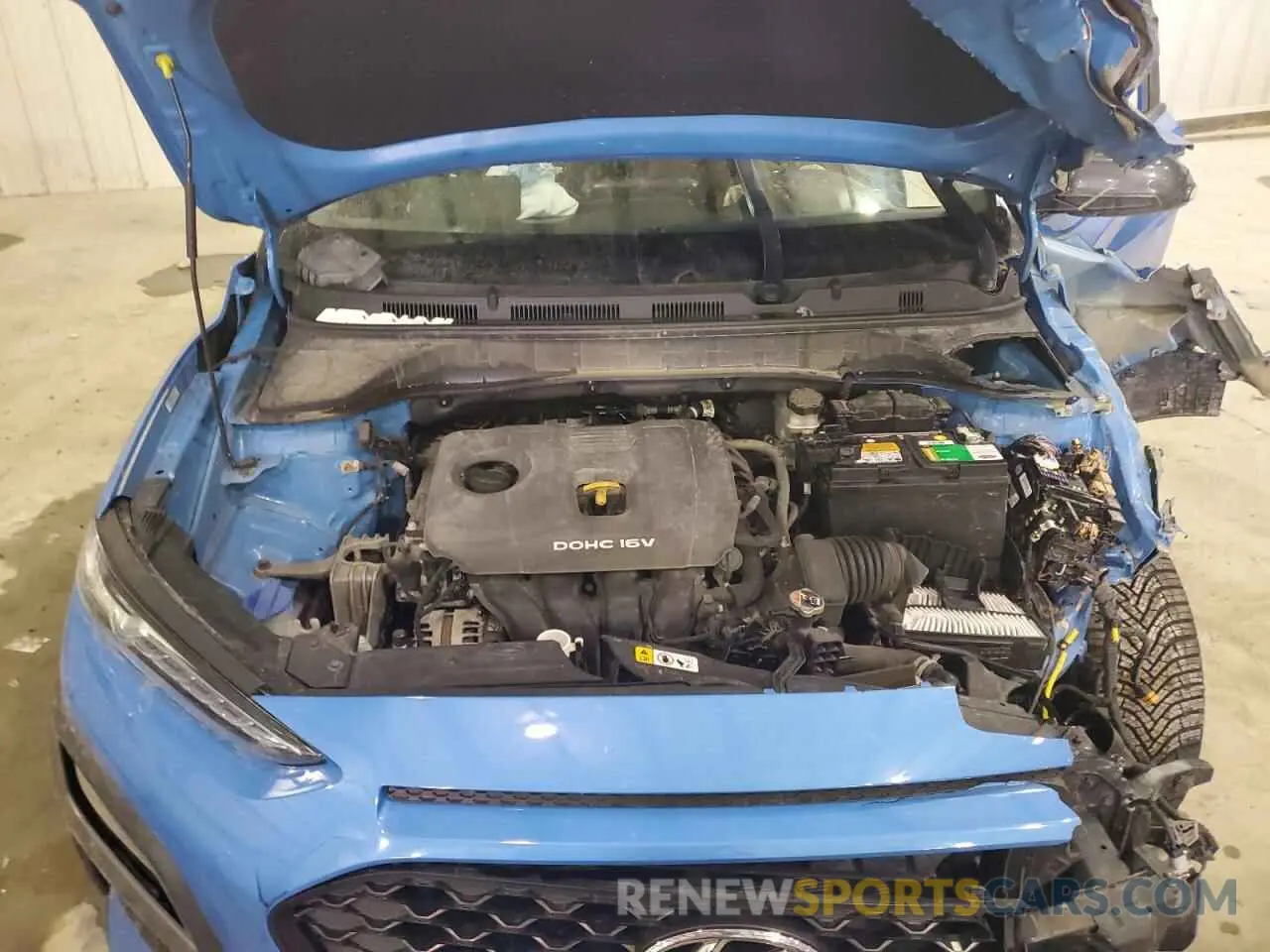 12 fotografías del automóvil dañado KM8K2CAA8KU199351 HYUNDAI KONA 2019