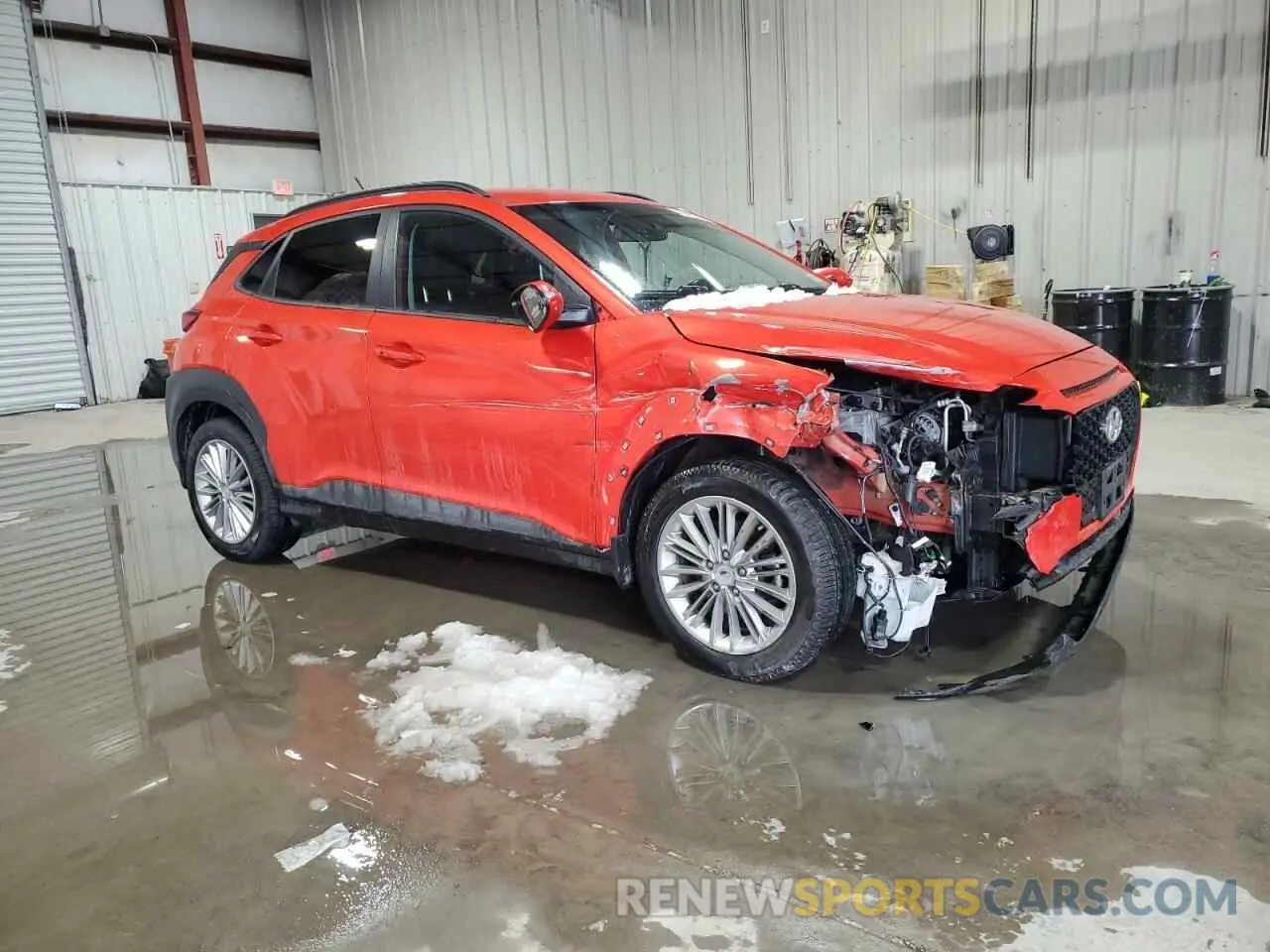 4 fotografías del automóvil dañado KM8K2CAA8KU371474 HYUNDAI KONA 2019