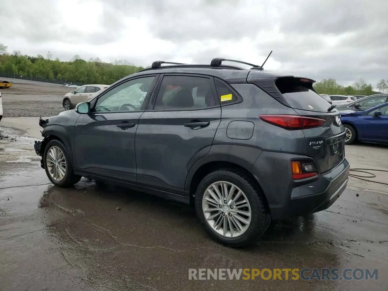 2 fotografías del automóvil dañado KM8K2CAA8KU377159 HYUNDAI KONA 2019