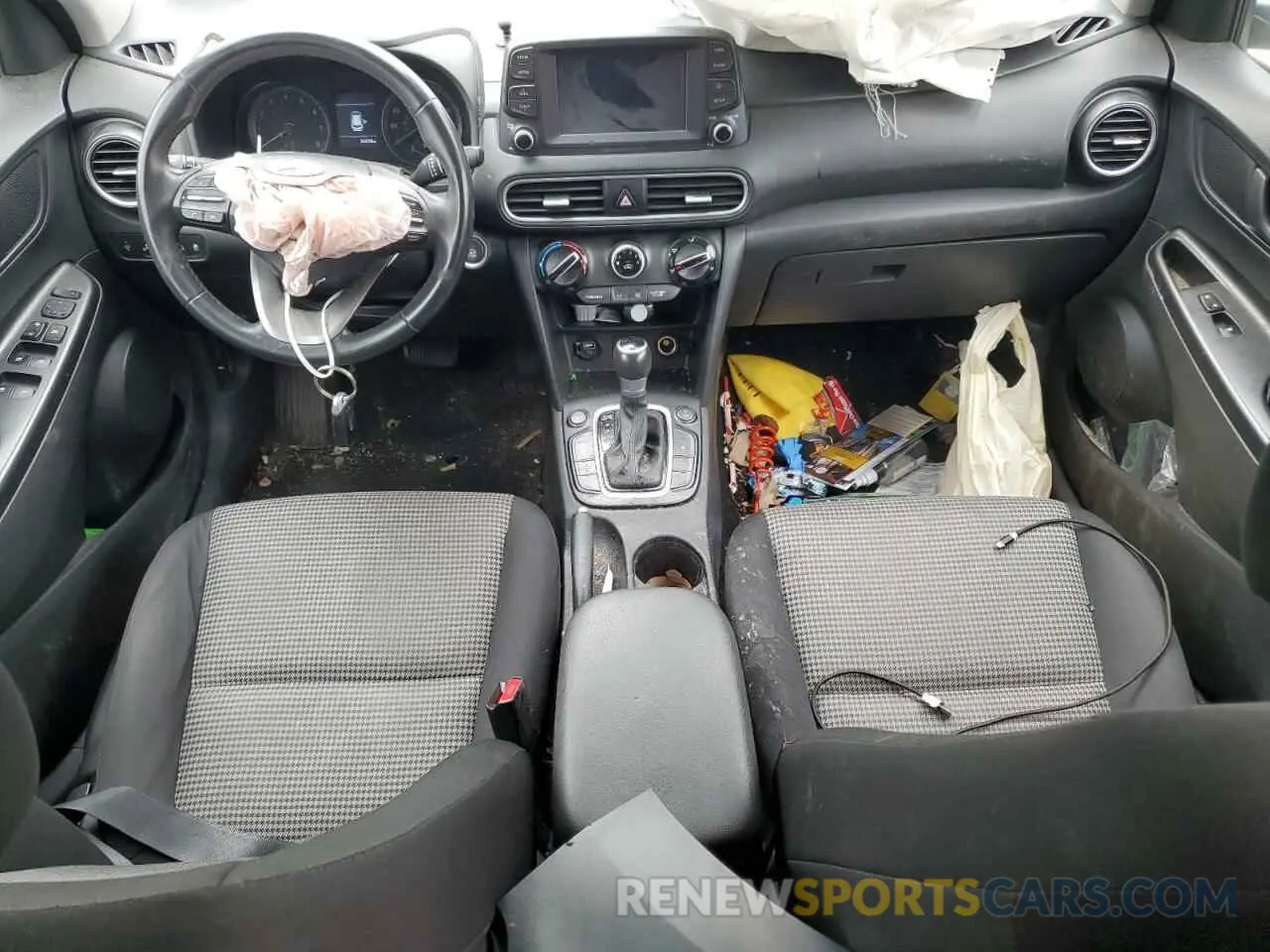 8 fotografías del automóvil dañado KM8K2CAA8KU377159 HYUNDAI KONA 2019