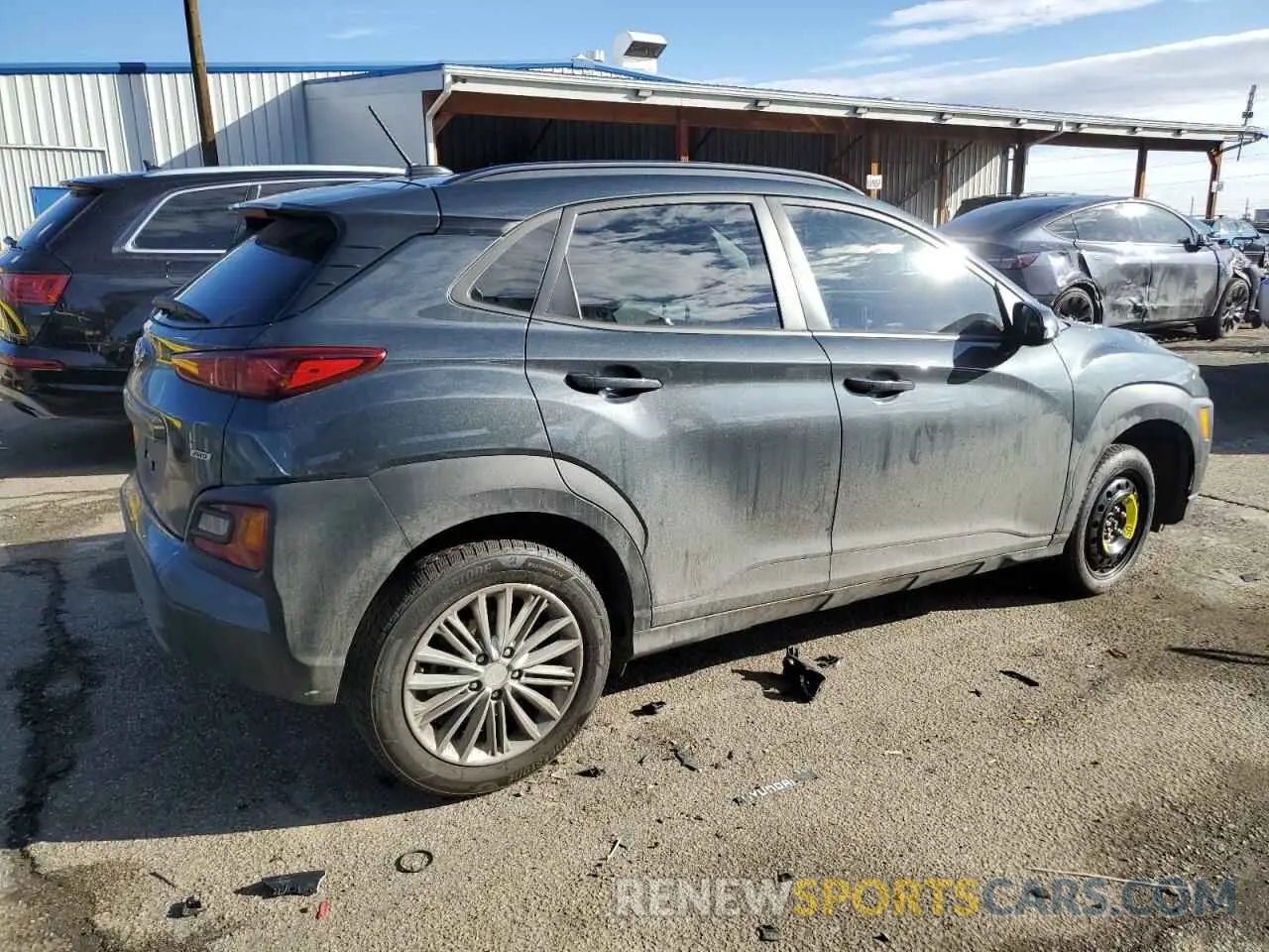 3 fotografías del automóvil dañado KM8K2CAA9KU376389 HYUNDAI KONA 2019
