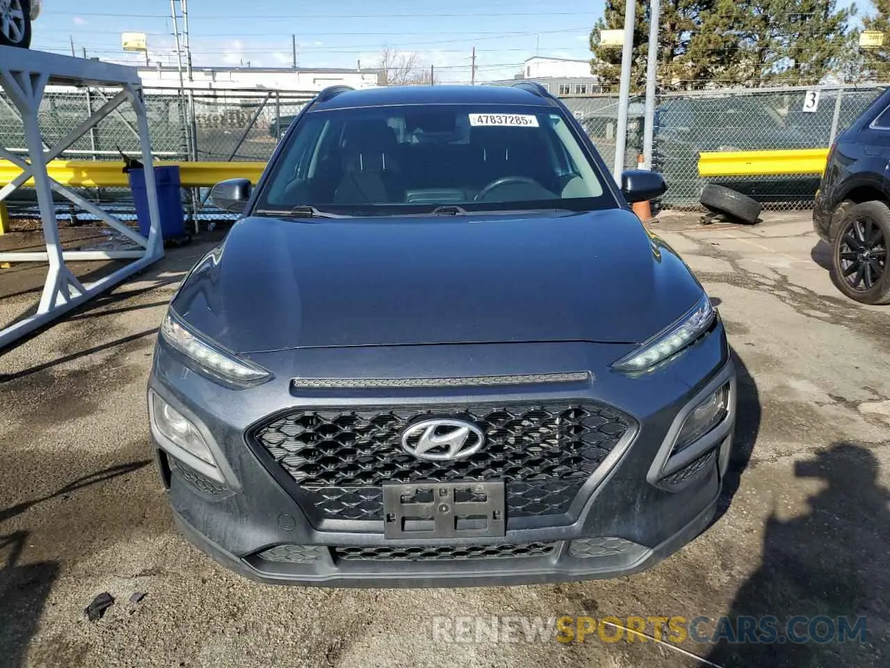 5 fotografías del automóvil dañado KM8K2CAA9KU376389 HYUNDAI KONA 2019