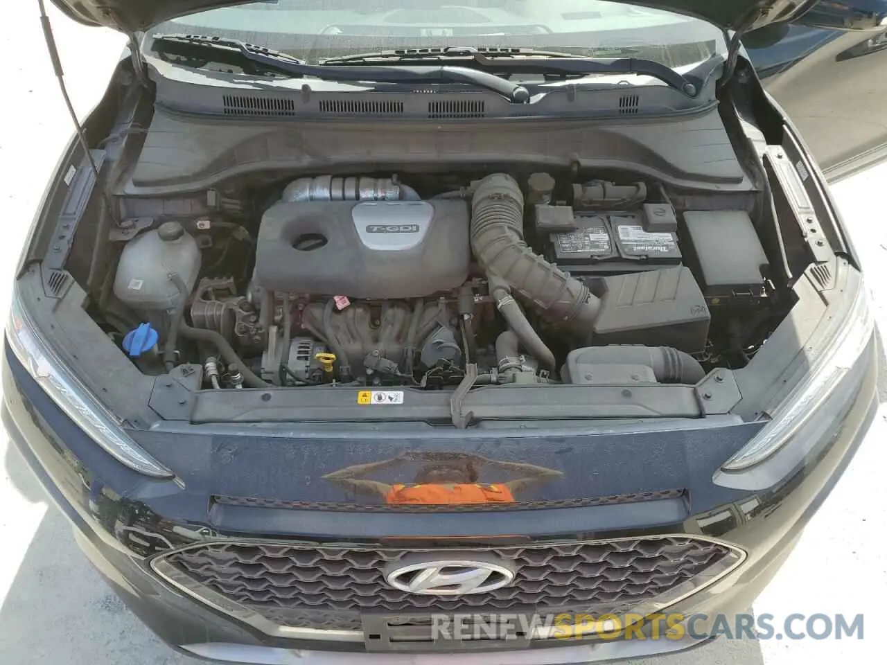 12 fotografías del automóvil dañado KM8K33A54KU205100 HYUNDAI KONA 2019