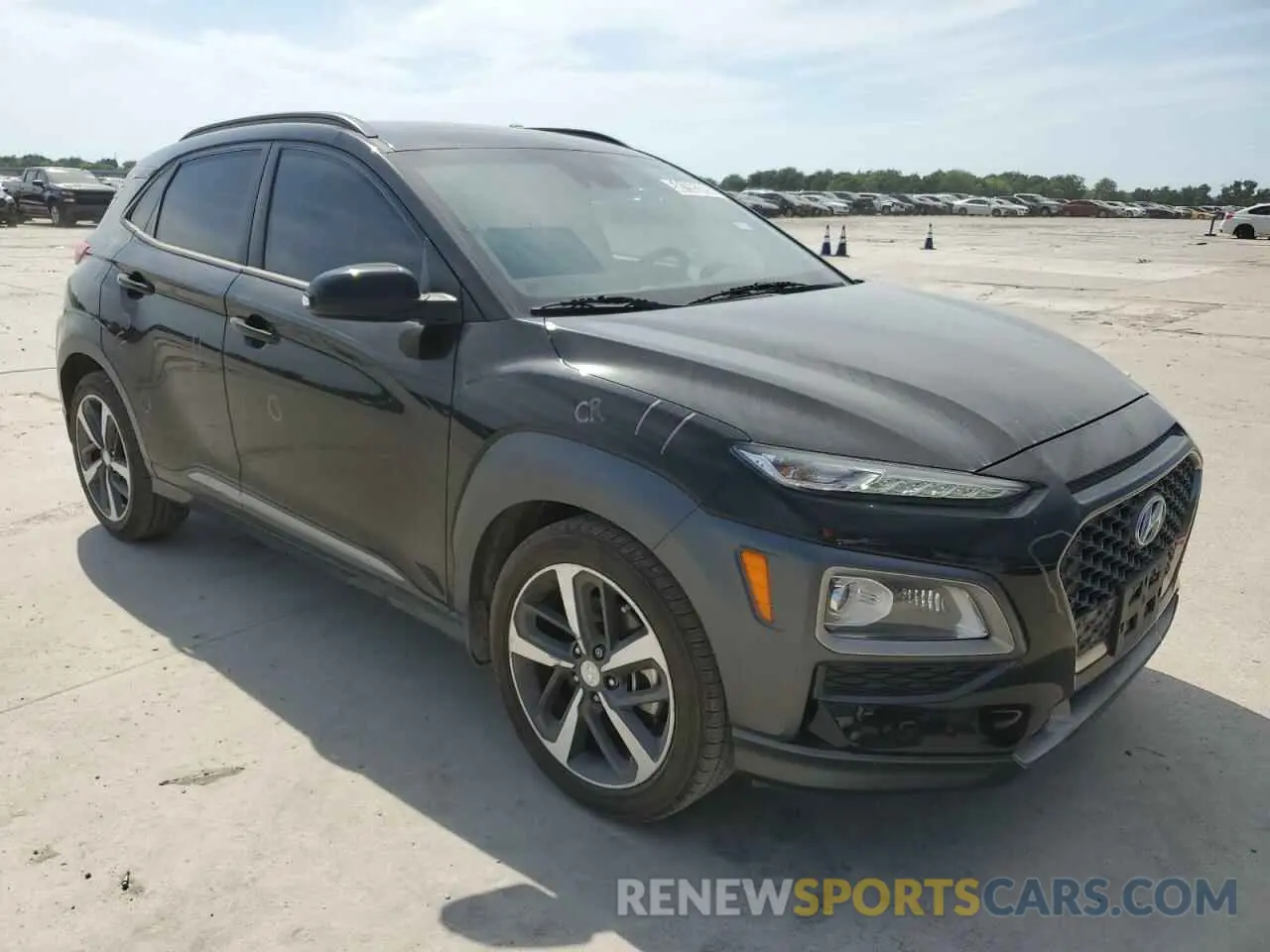 4 fotografías del automóvil dañado KM8K33A54KU205100 HYUNDAI KONA 2019
