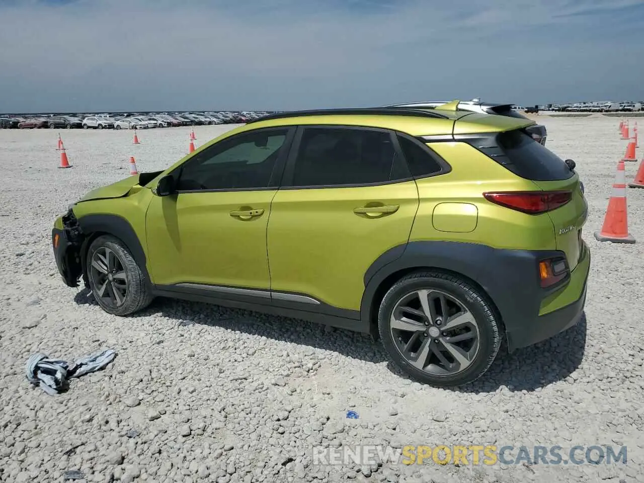 2 fotografías del automóvil dañado KM8K33A55KU203467 HYUNDAI KONA 2019
