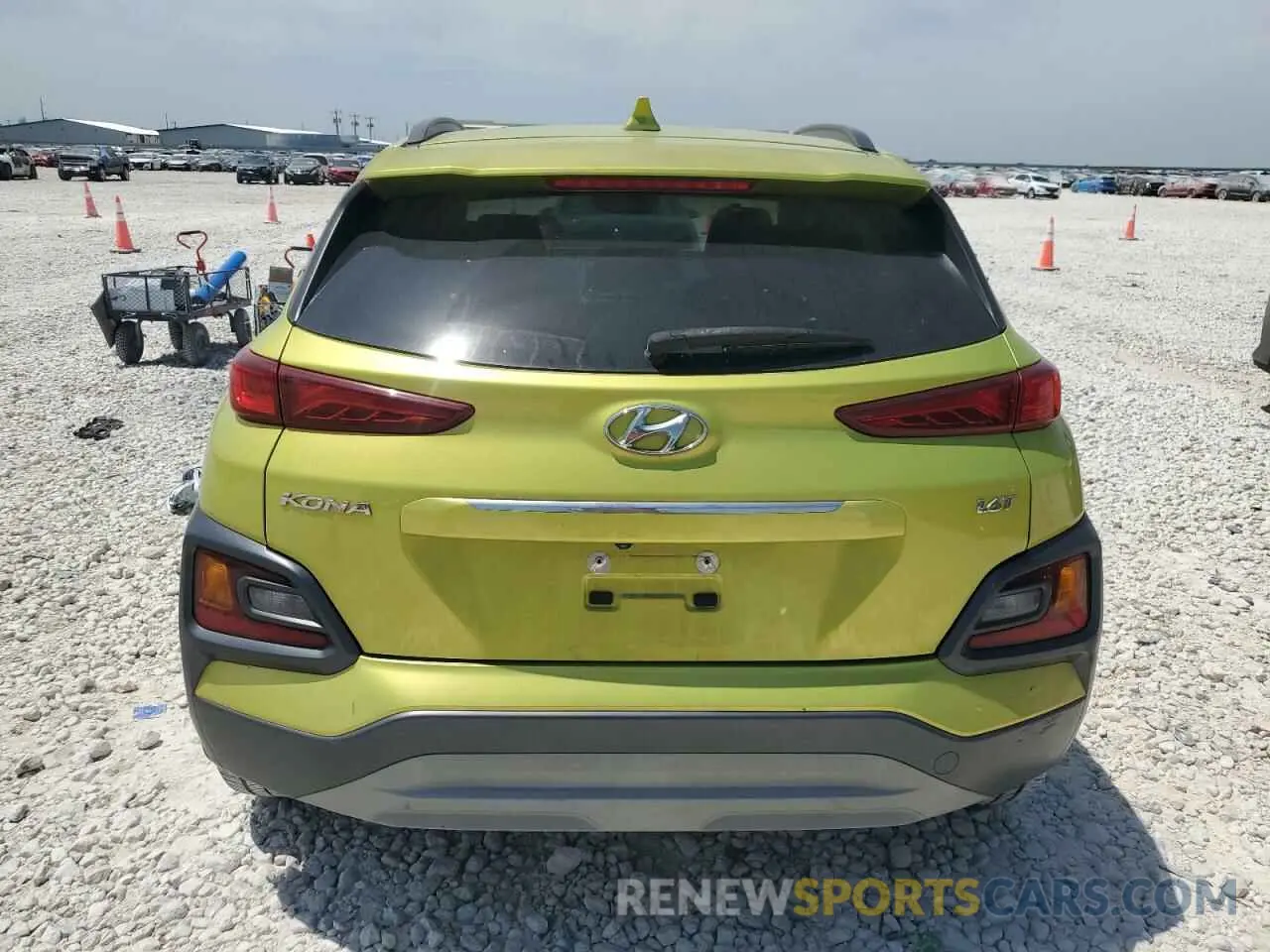 6 fotografías del automóvil dañado KM8K33A55KU203467 HYUNDAI KONA 2019