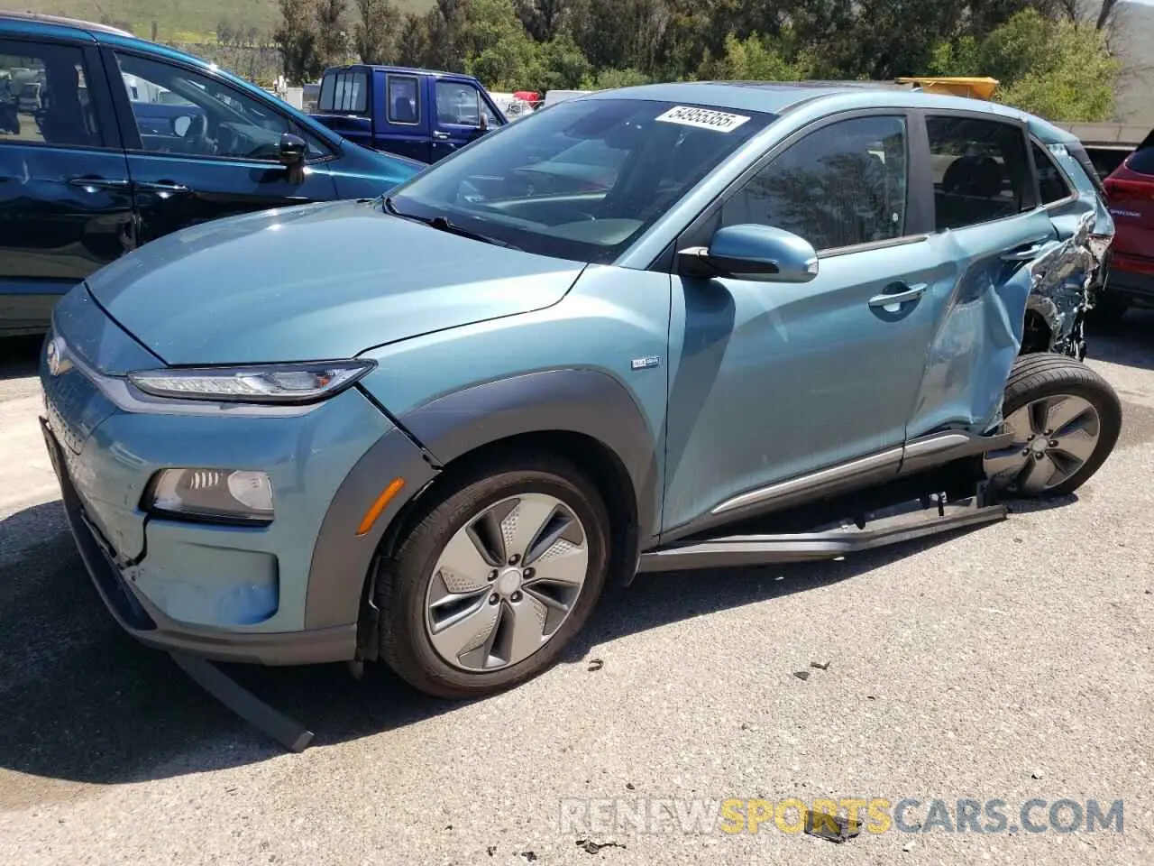 1 fotografías del automóvil dañado KM8K33AG2KU023414 HYUNDAI KONA 2019