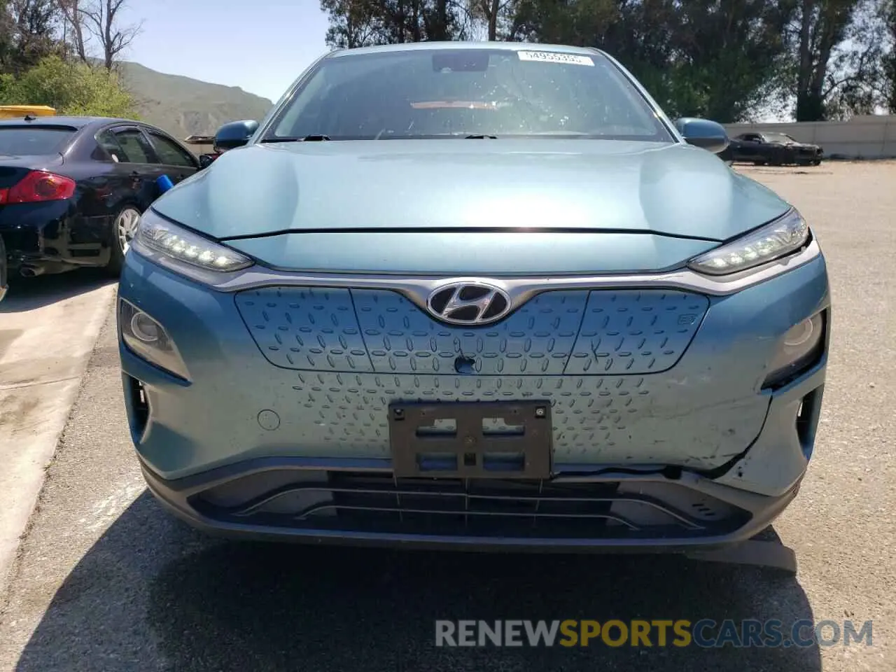 5 fotografías del automóvil dañado KM8K33AG2KU023414 HYUNDAI KONA 2019