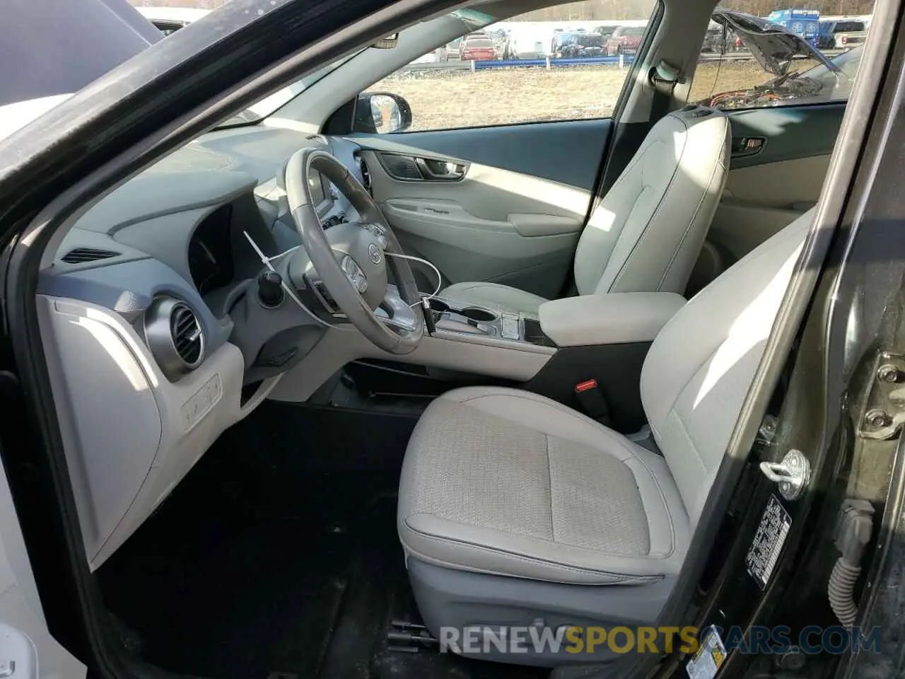 7 fotografías del automóvil dañado KM8K33AG5KU026243 HYUNDAI KONA 2019