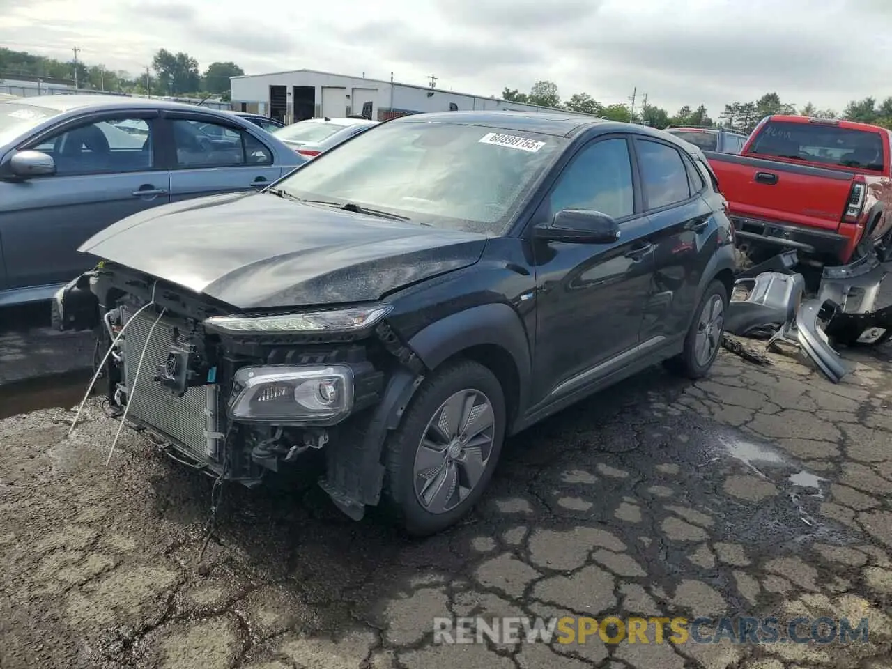1 fotografías del automóvil dañado KM8K33AG7KU024090 HYUNDAI KONA 2019