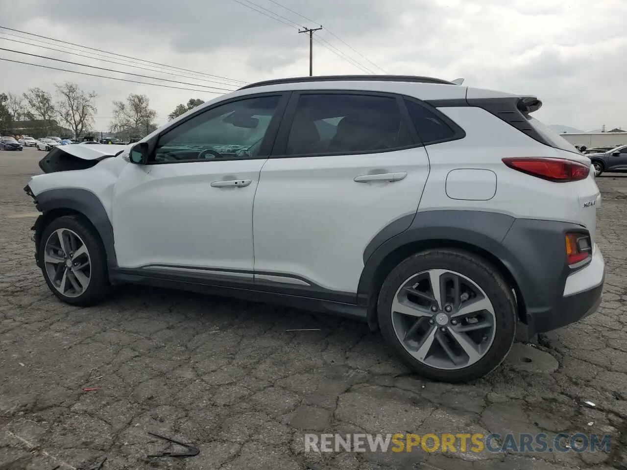 2 fotografías del automóvil dañado KM8K53A50KU218243 HYUNDAI KONA 2019