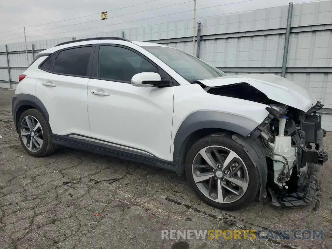 4 fotografías del automóvil dañado KM8K53A50KU218243 HYUNDAI KONA 2019
