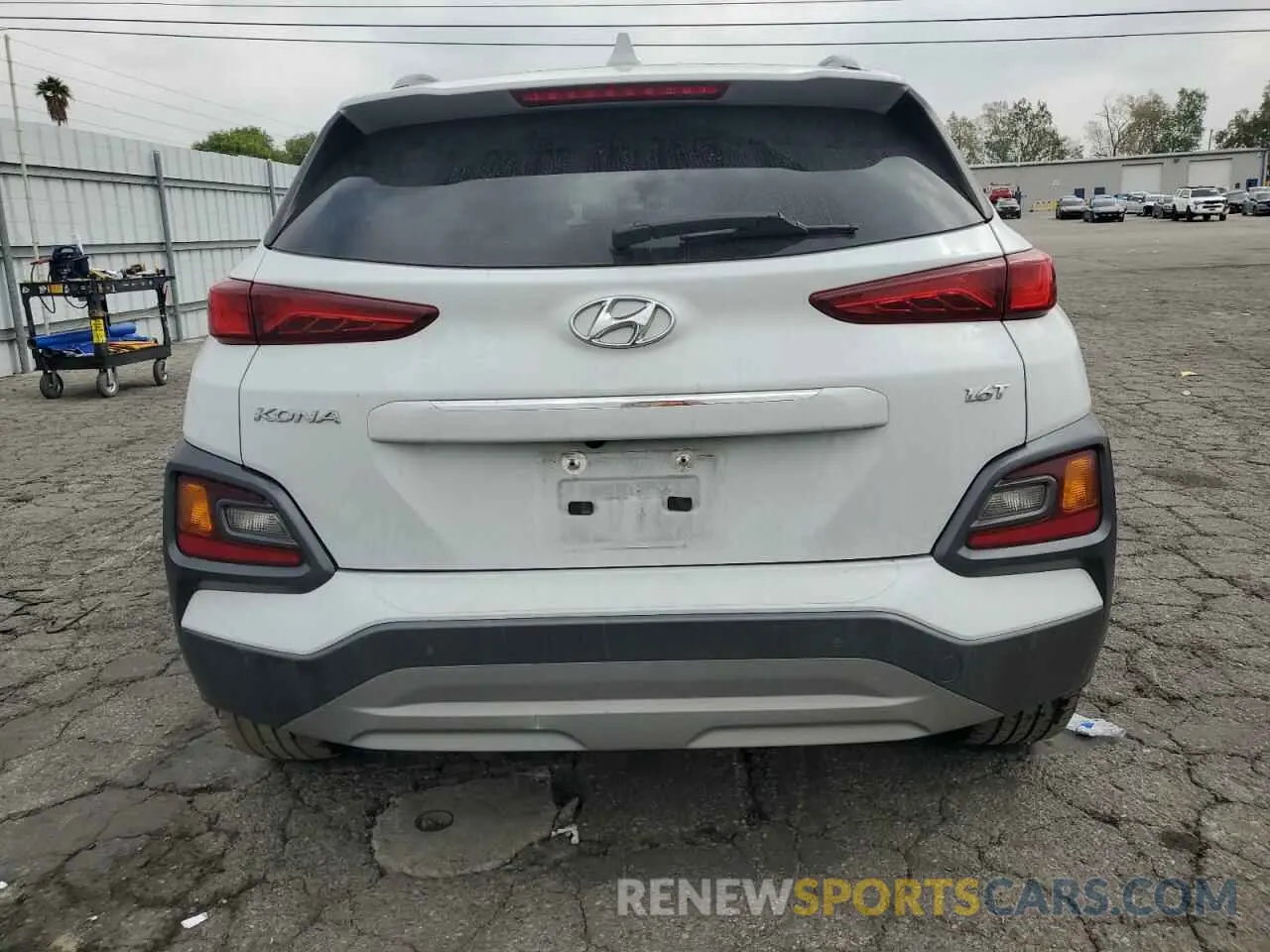 6 fotografías del automóvil dañado KM8K53A50KU218243 HYUNDAI KONA 2019