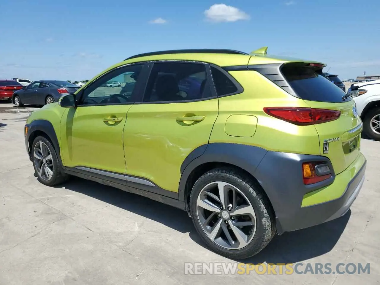 2 fotografías del automóvil dañado KM8K53A52KU327058 HYUNDAI KONA 2019