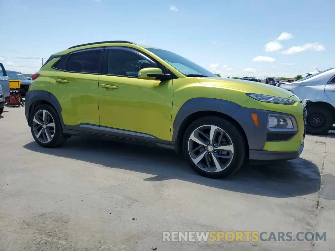 4 fotografías del automóvil dañado KM8K53A52KU327058 HYUNDAI KONA 2019