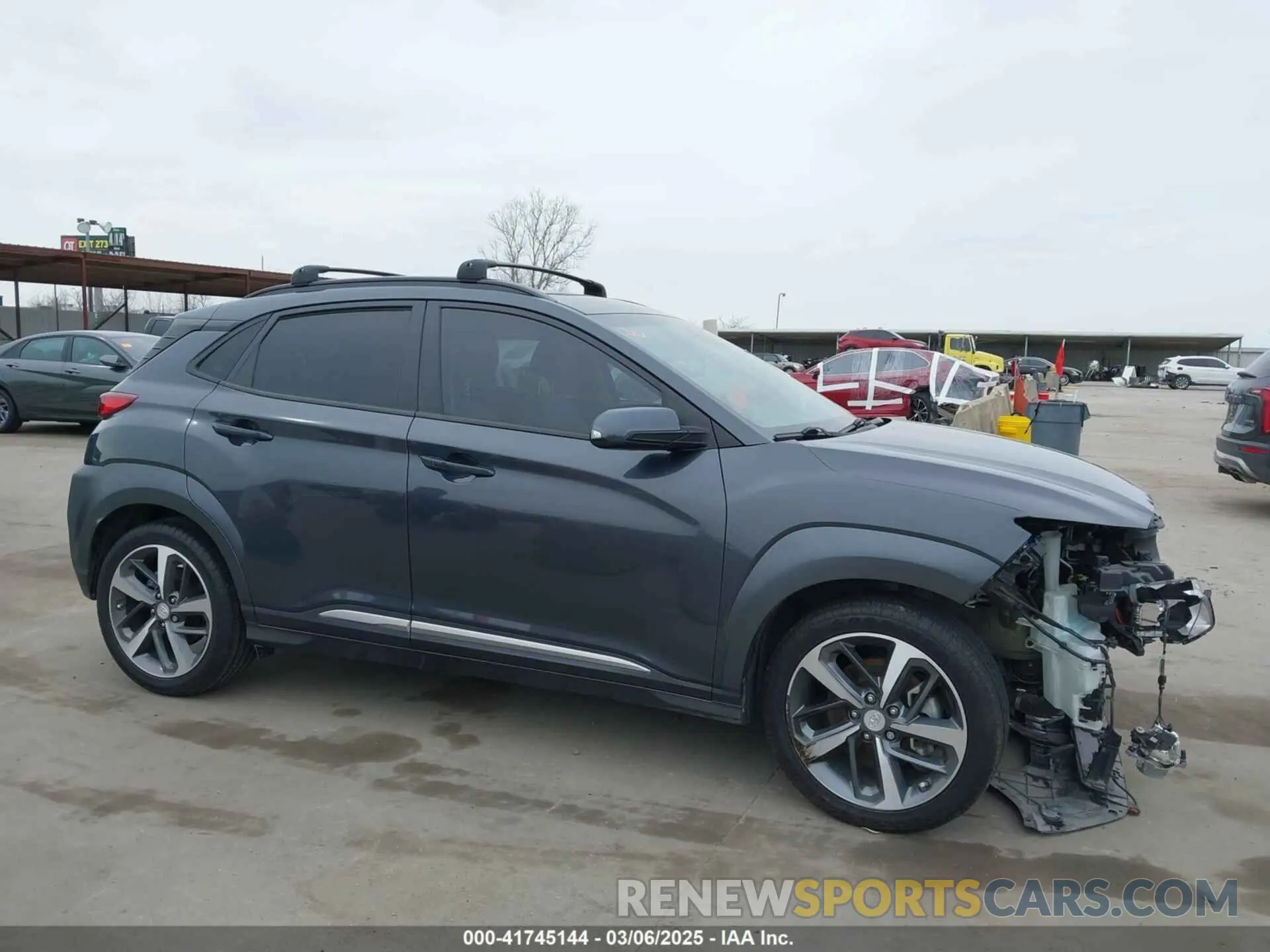 14 fotografías del automóvil dañado KM8K53A52KU382562 HYUNDAI KONA 2019