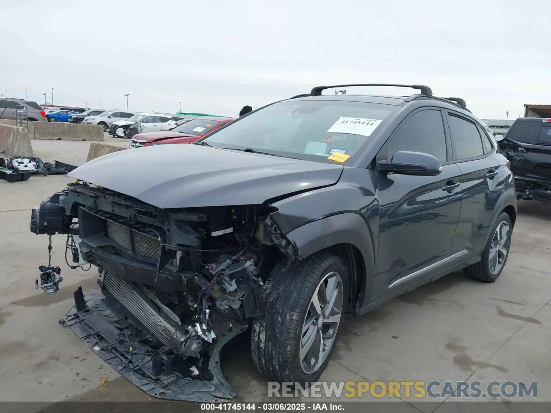 2 fotografías del automóvil dañado KM8K53A52KU382562 HYUNDAI KONA 2019