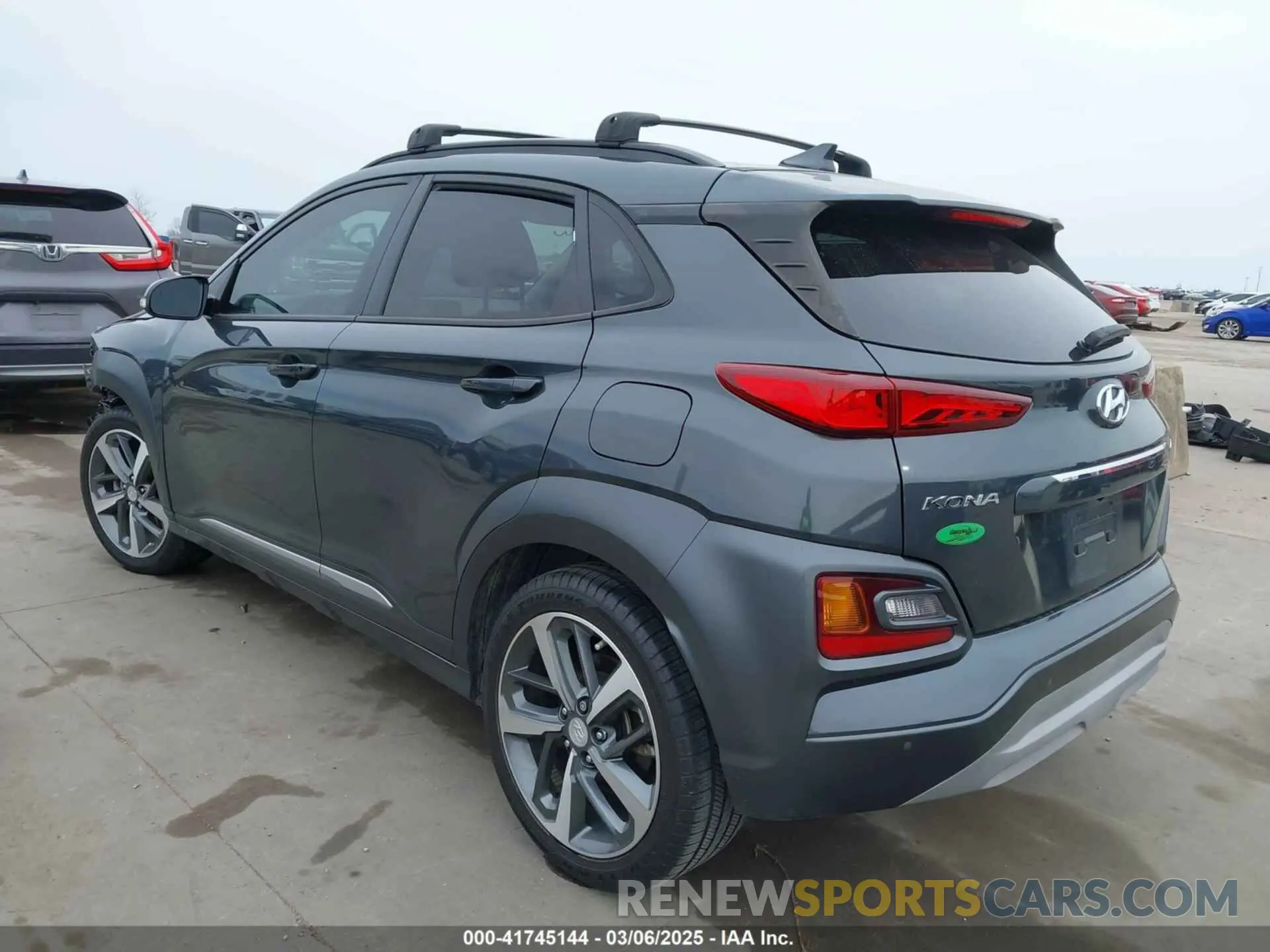 3 fotografías del automóvil dañado KM8K53A52KU382562 HYUNDAI KONA 2019