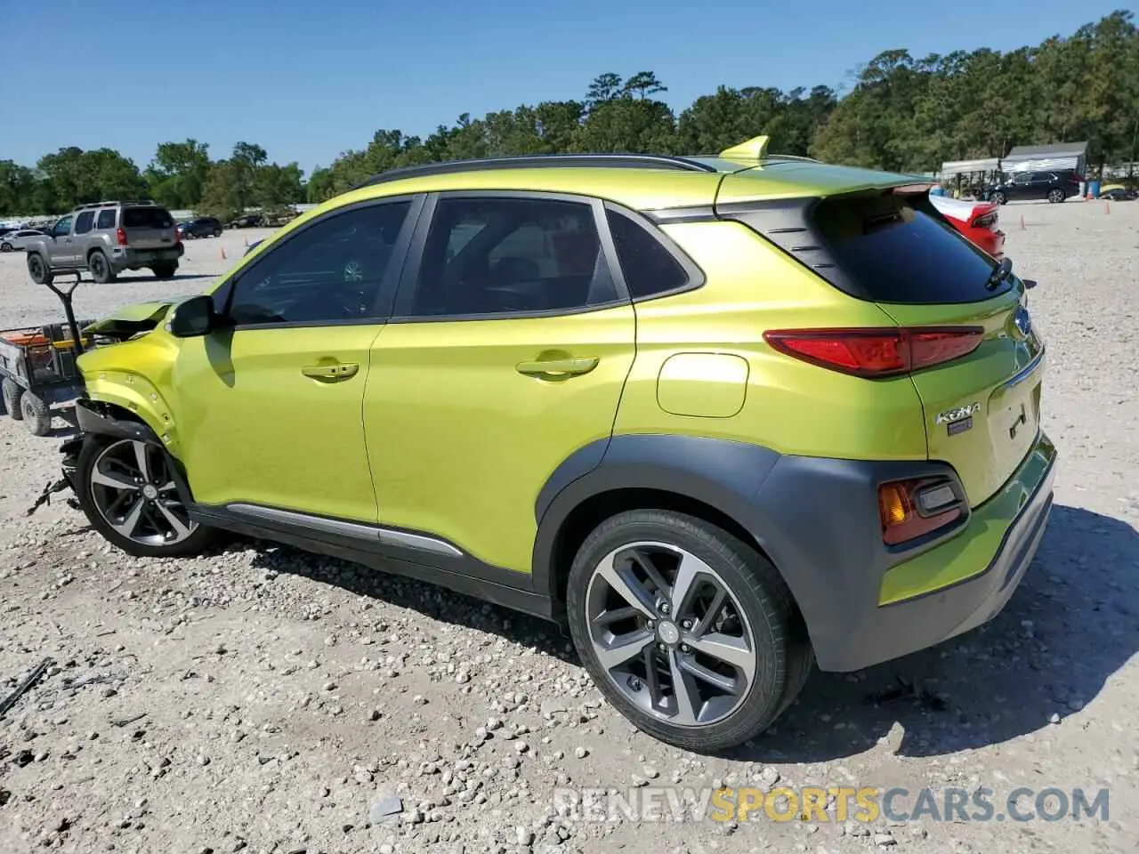 2 fotografías del automóvil dañado KM8K53A54KU361003 HYUNDAI KONA 2019