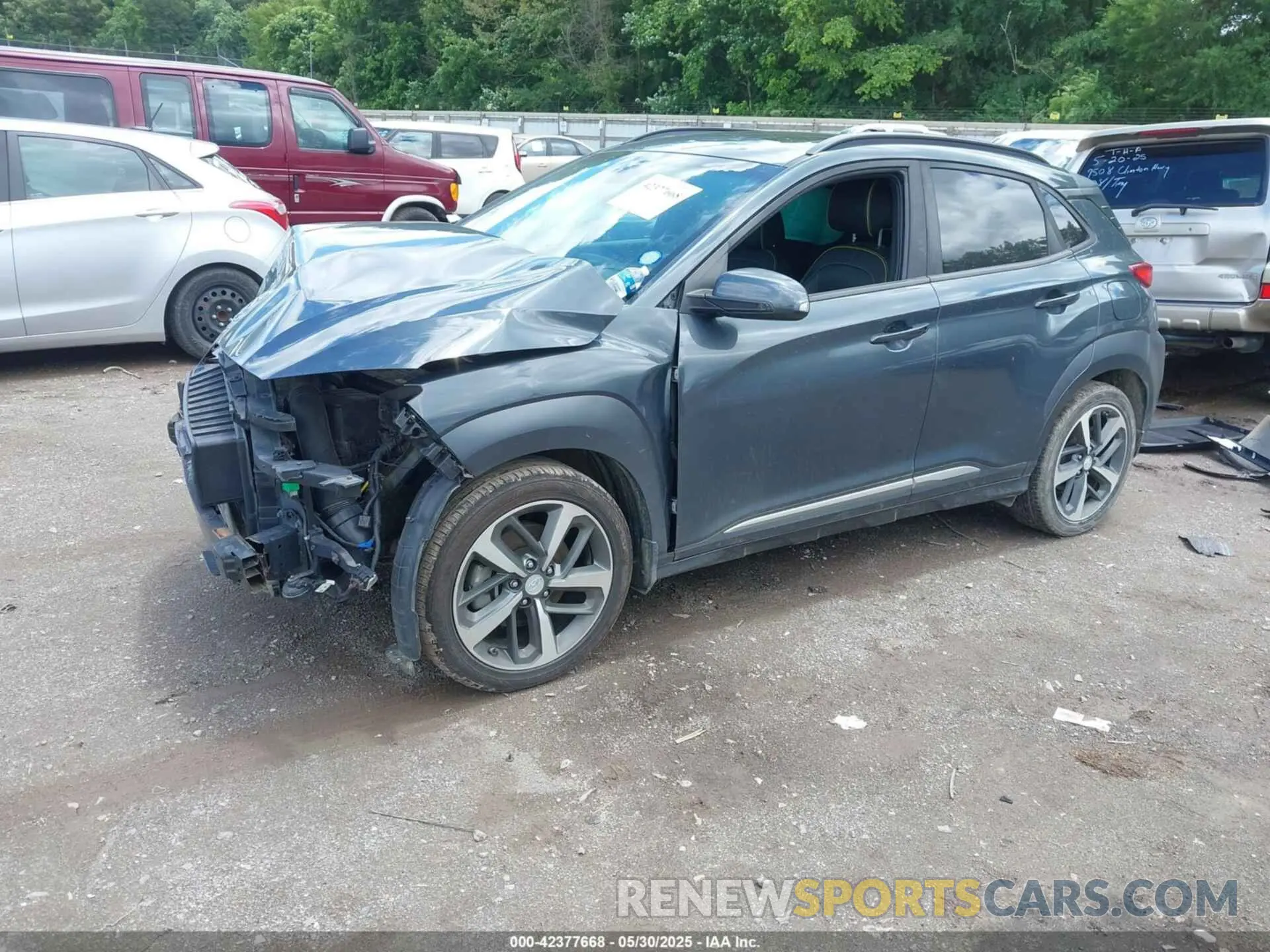 2 fotografías del automóvil dañado KM8K53A55KU192898 HYUNDAI KONA 2019