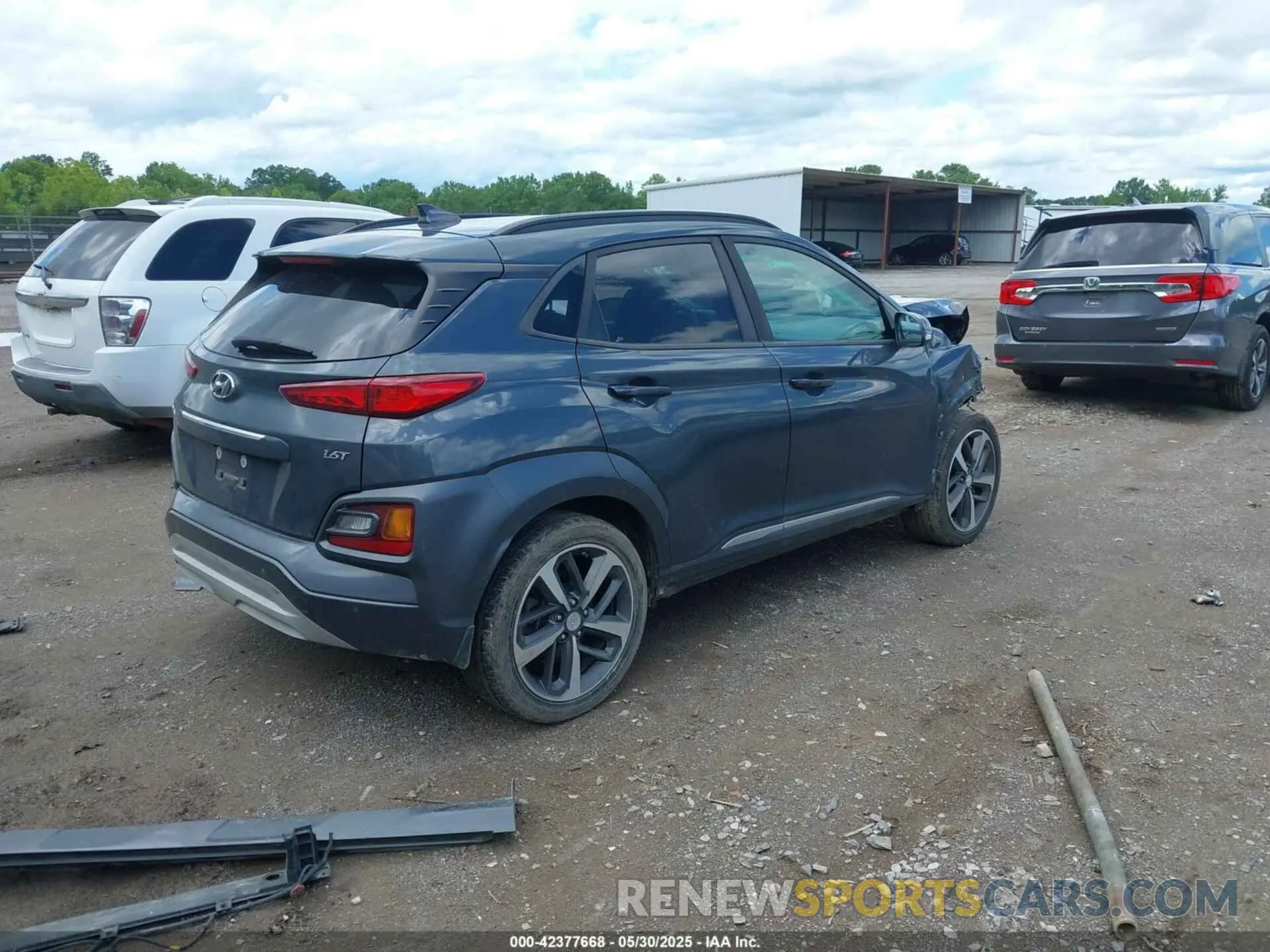 4 fotografías del automóvil dañado KM8K53A55KU192898 HYUNDAI KONA 2019