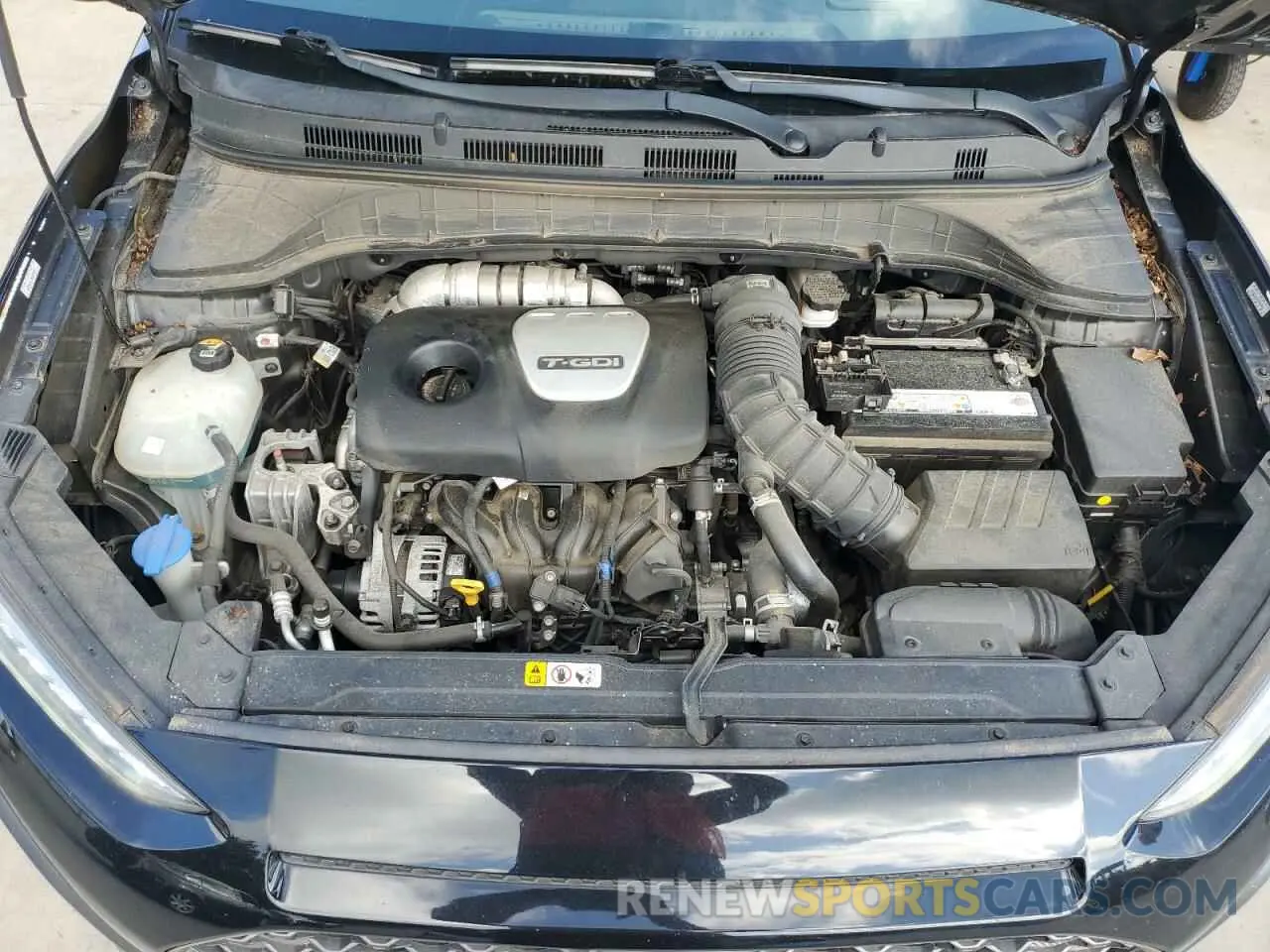 12 fotografías del automóvil dañado KM8K53A55KU270970 HYUNDAI KONA 2019