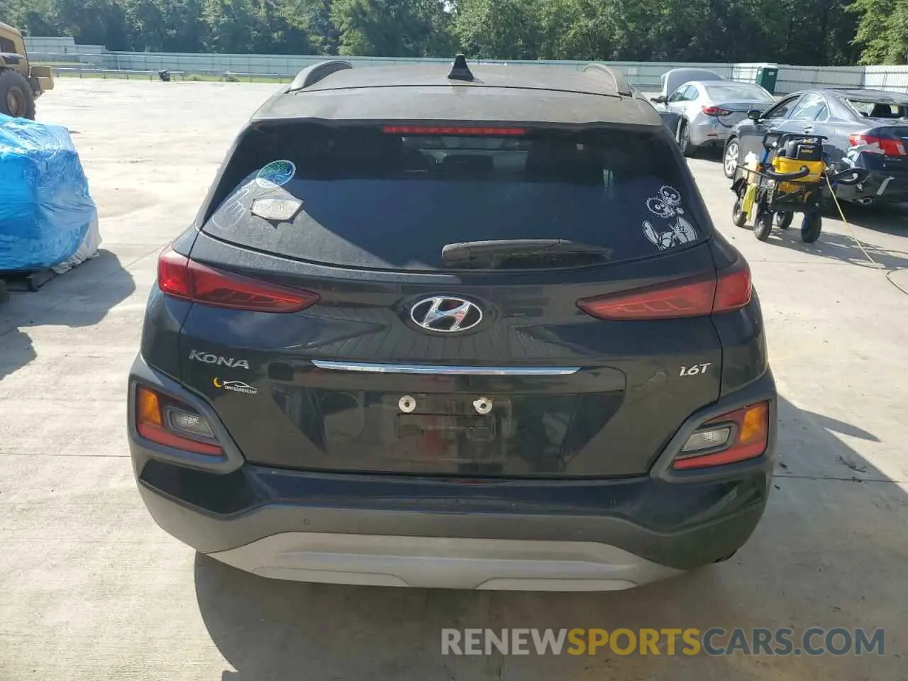 6 fotografías del automóvil dañado KM8K53A55KU270970 HYUNDAI KONA 2019